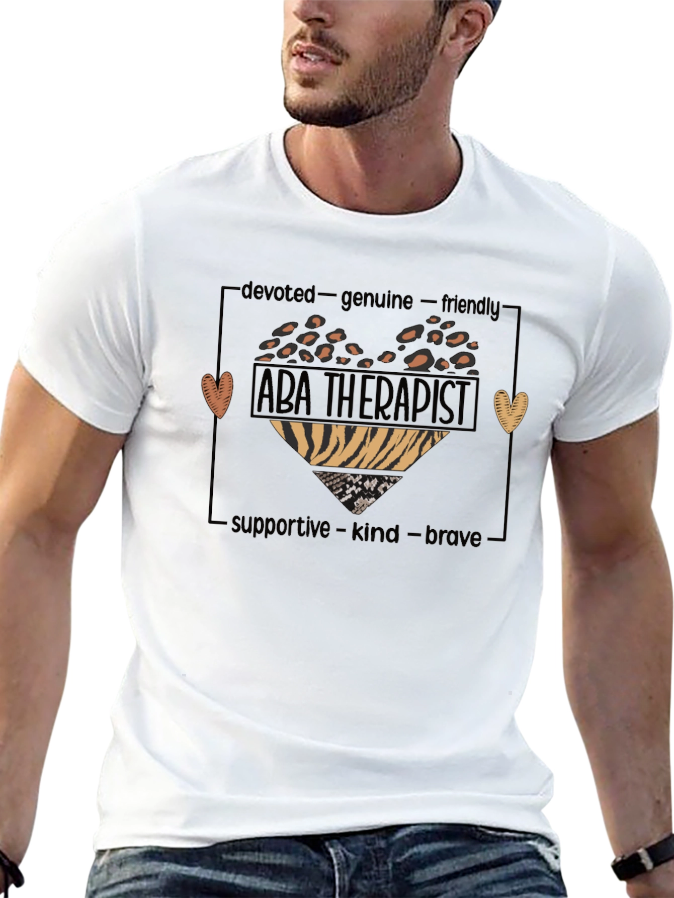 ABA Therapist Heart Graphic Tee
