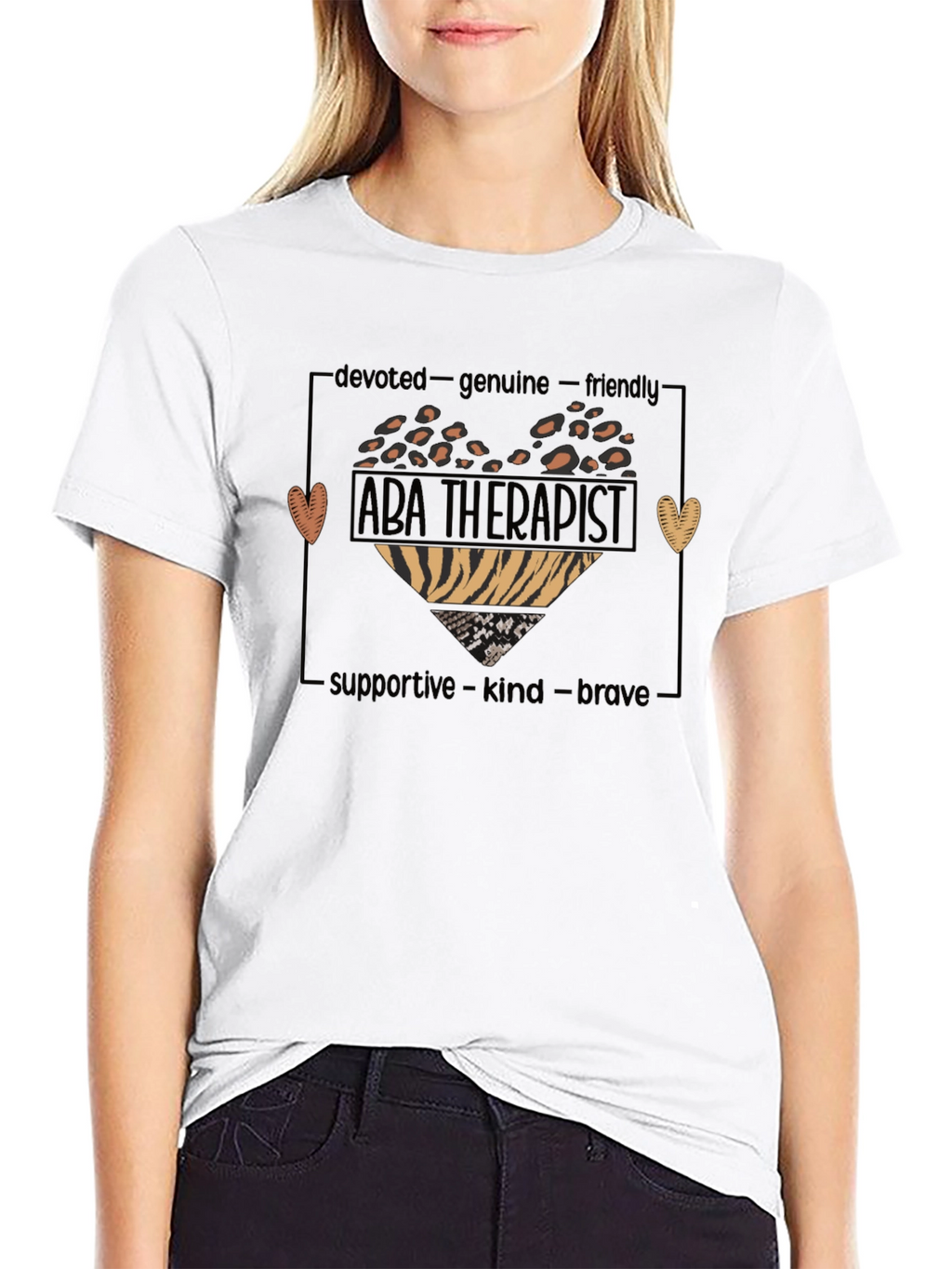 ABA Therapist Heart Graphic Tee