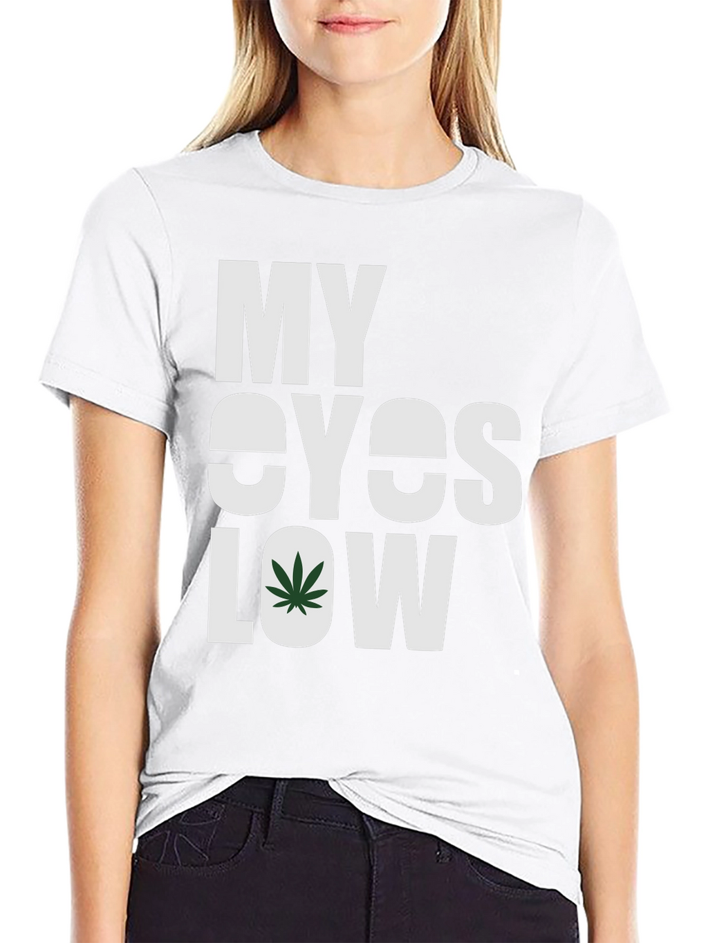 My Eyes Low Graphic Tee - Cannabis Inspired