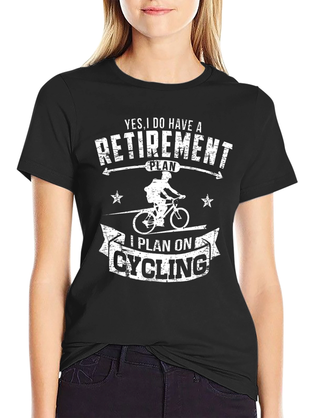 Retirement Cycling Plan Graphic T-Shirt