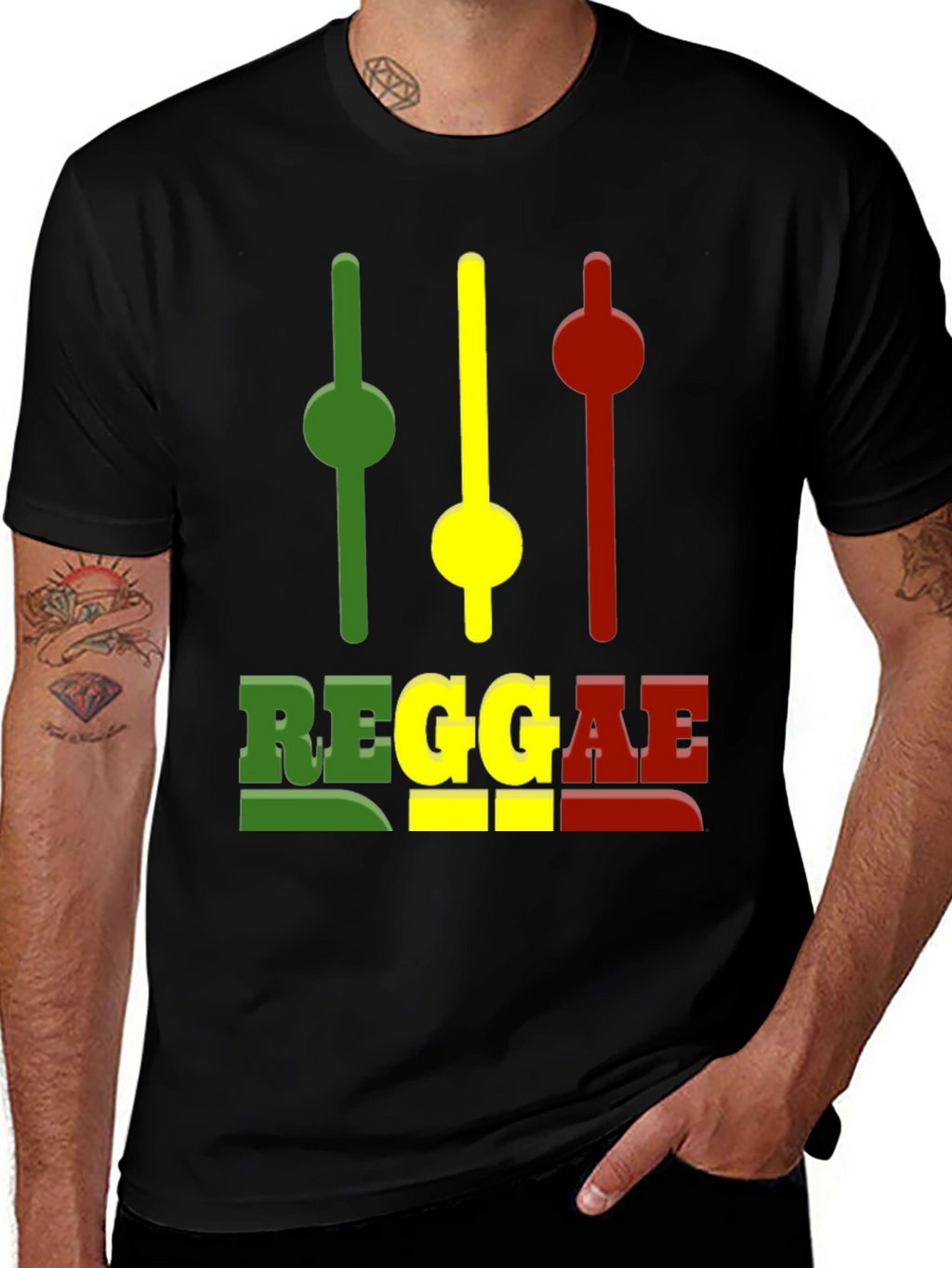 Reggae Graphic Tee - Black T-Shirt