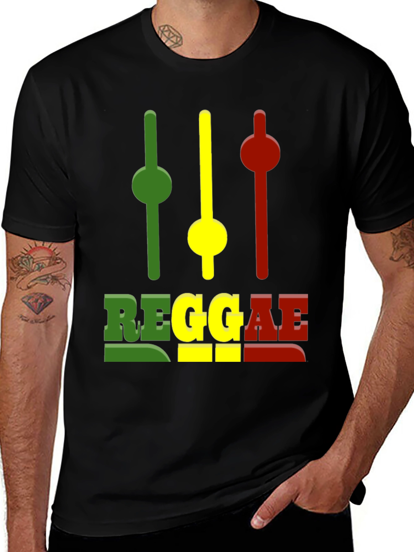 Reggae Graphic Tee - Black T-Shirt