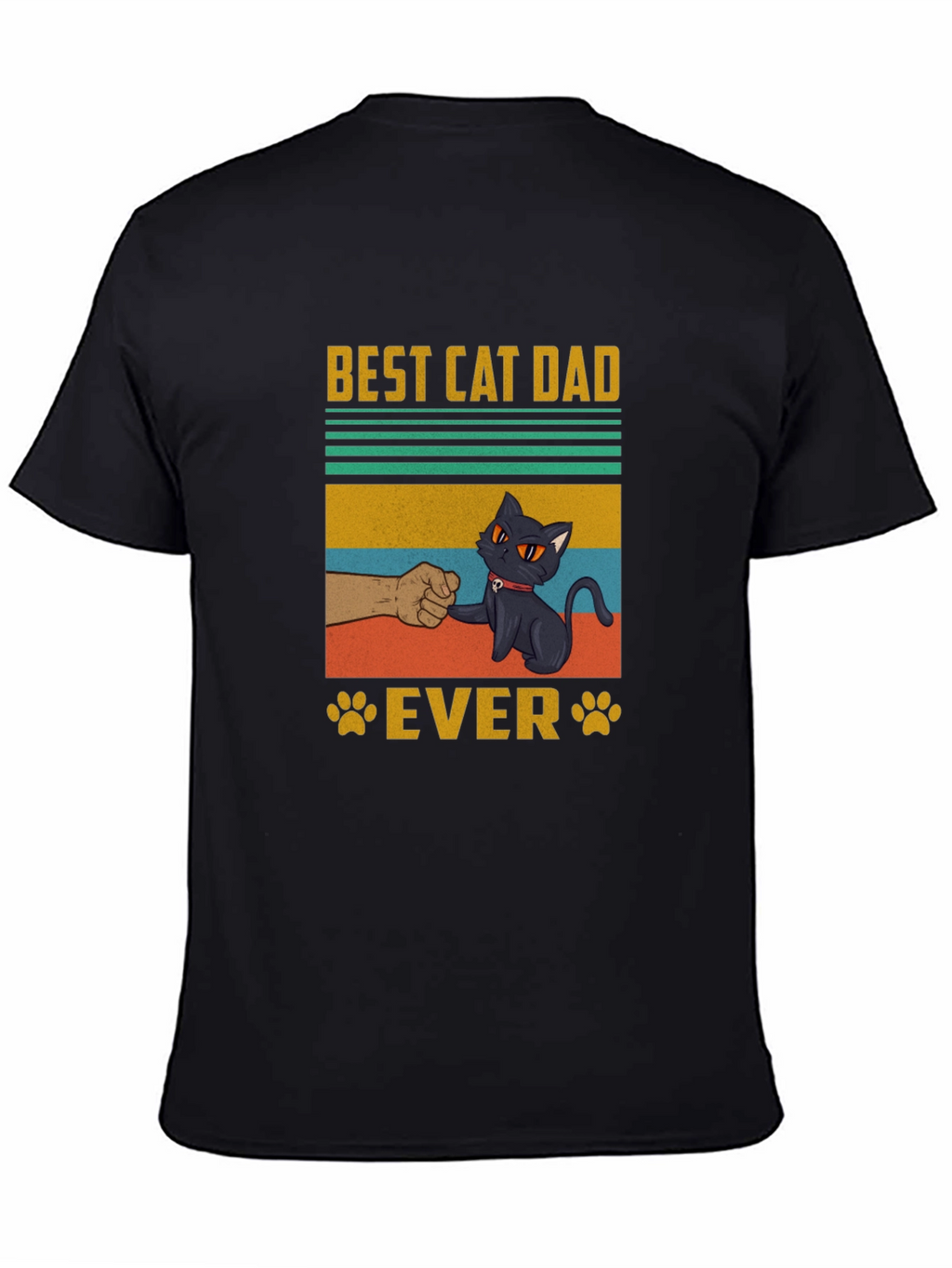 Best Cat Dad Ever T-Shirt - Cool Graphic Tee
