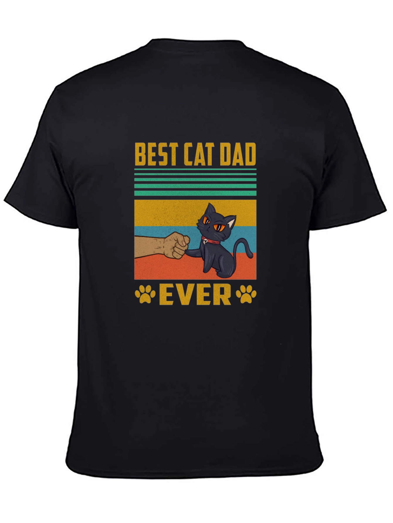 Best Cat Dad Ever T-Shirt - Cool Graphic Tee