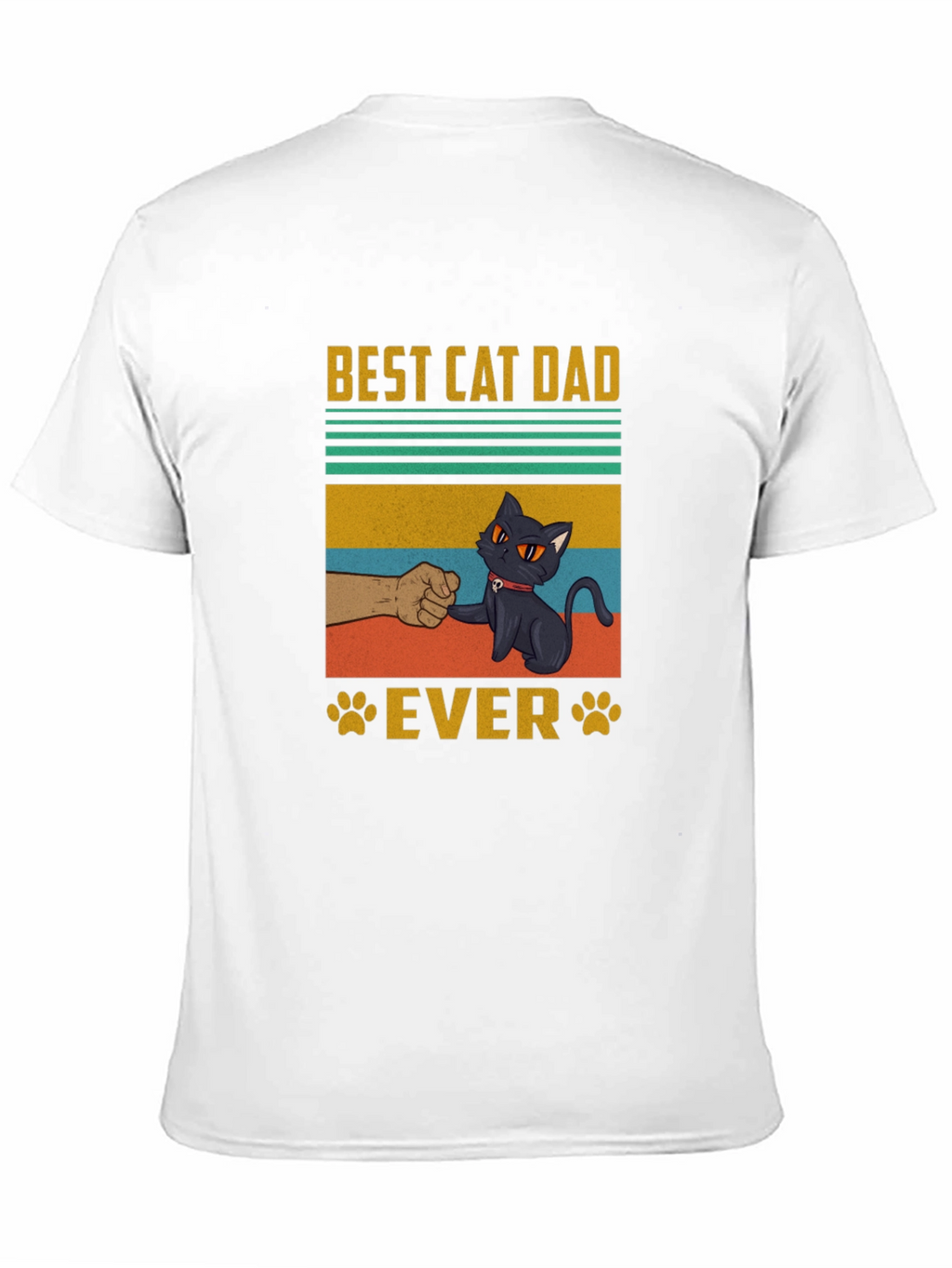 Best Cat Dad Ever T-Shirt - Cool Graphic Tee
