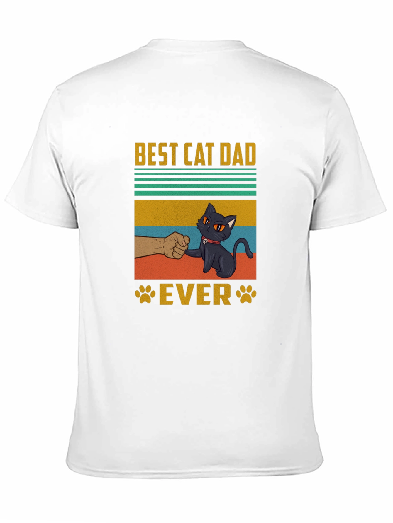 Best Cat Dad Ever T-Shirt - Cool Graphic Tee