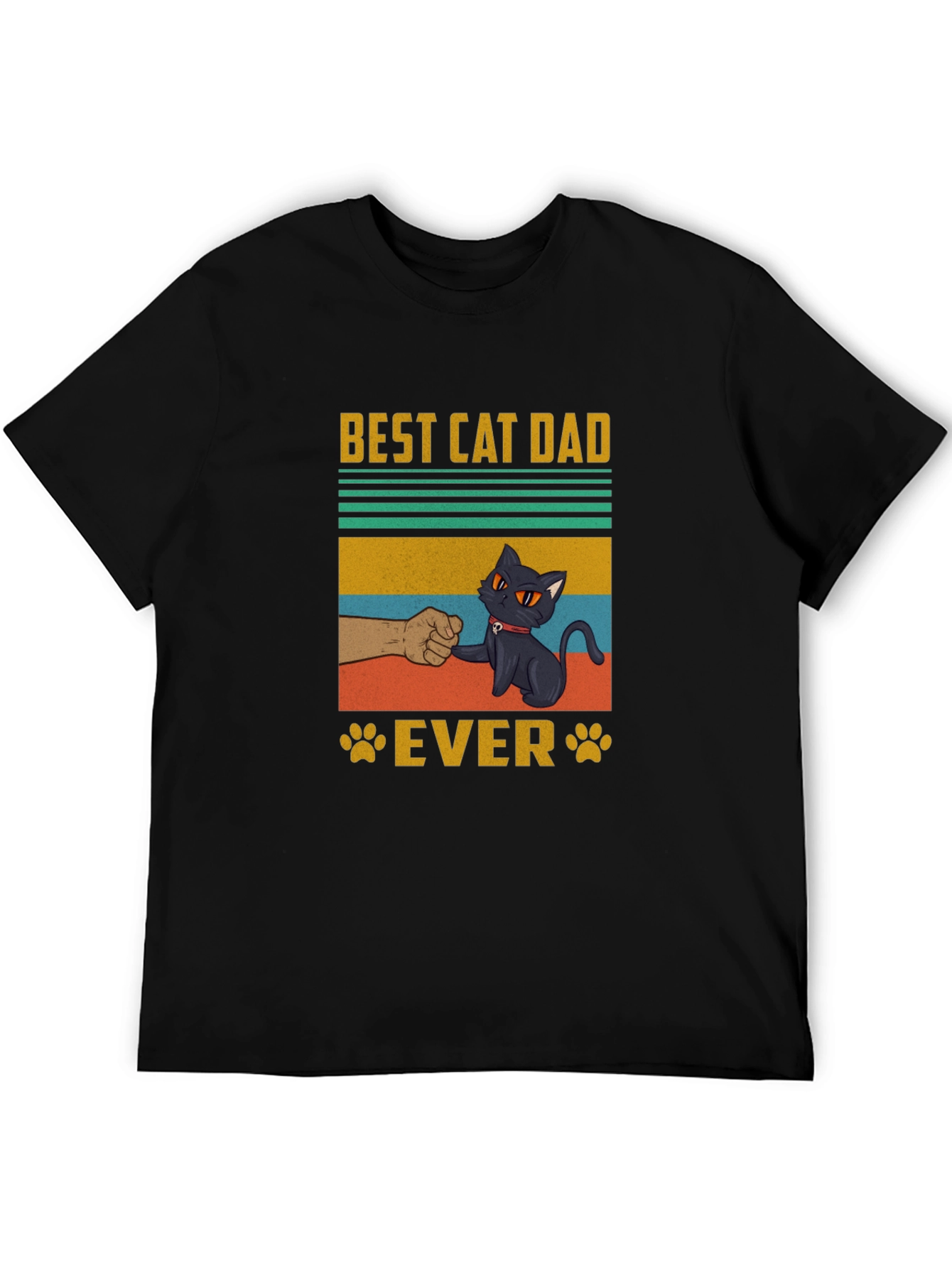 Best Cat Dad Ever T-Shirt - Cool Graphic Tee