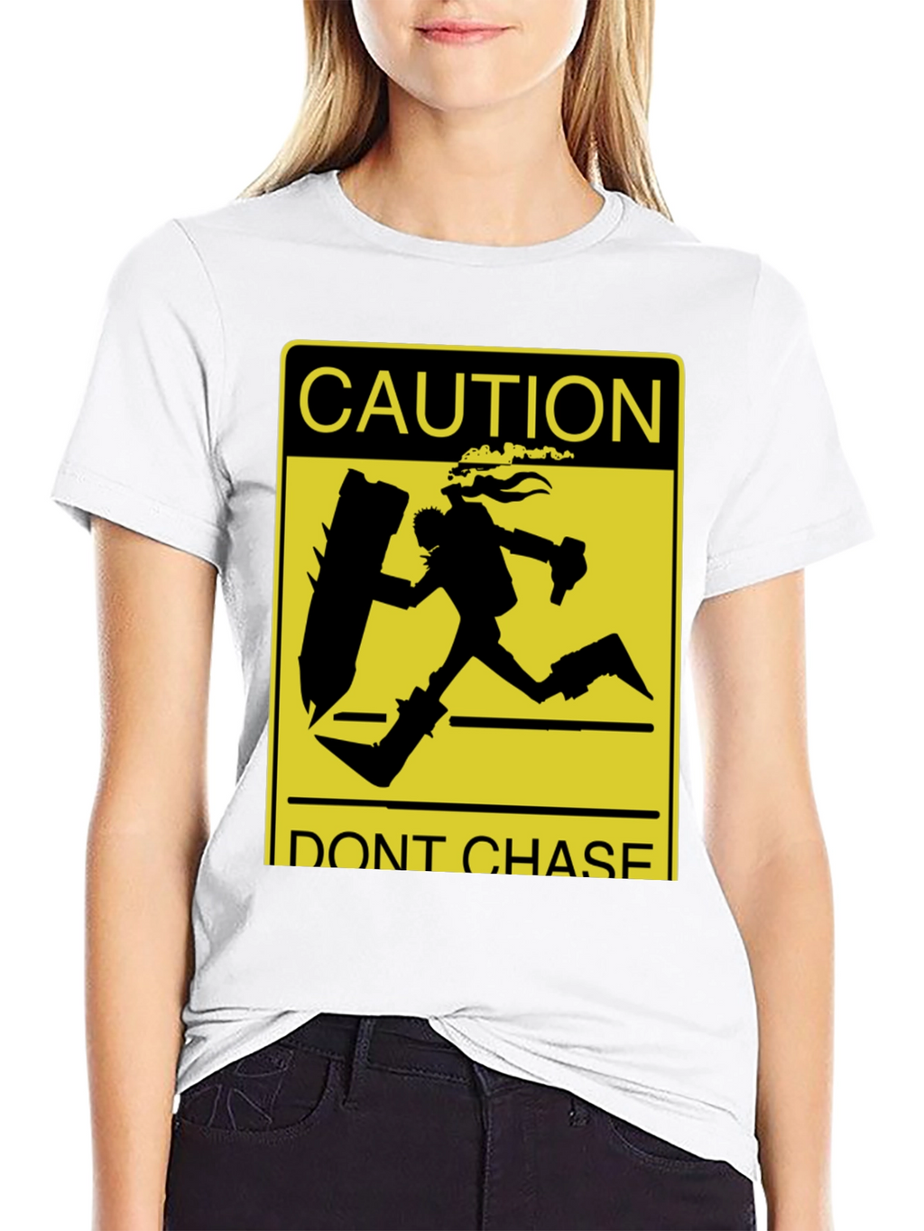 Caution Dont Chase Funny Video Game T-Shirt