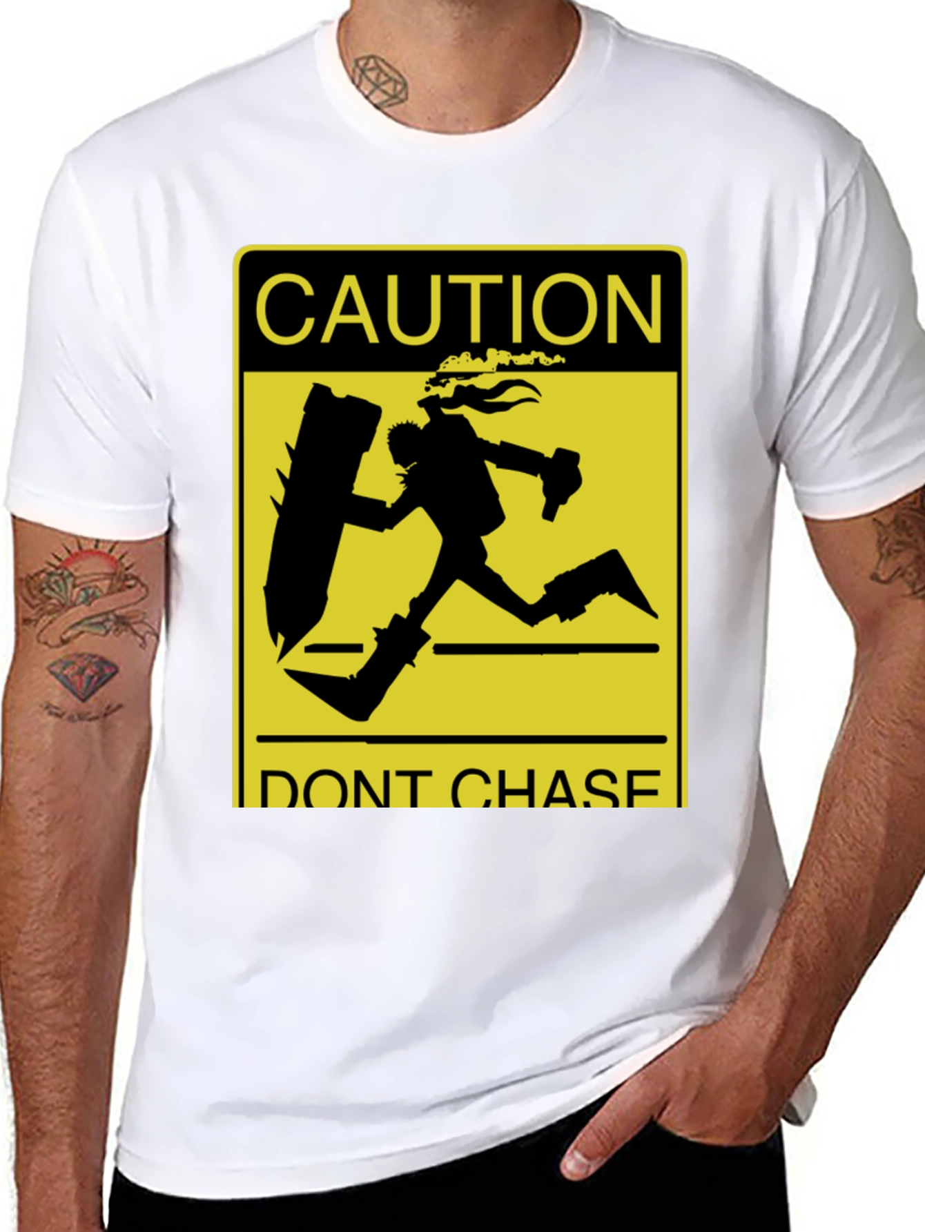 Caution Dont Chase Funny Video Game T-Shirt