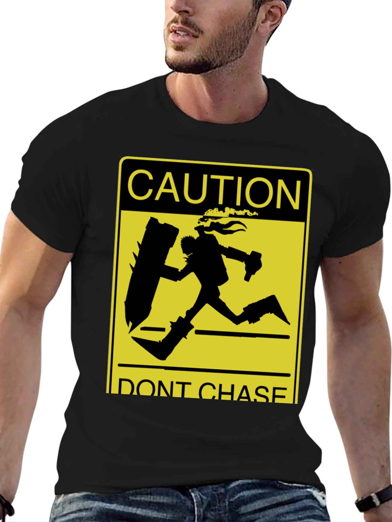 Caution Dont Chase Funny Video Game T-Shirt