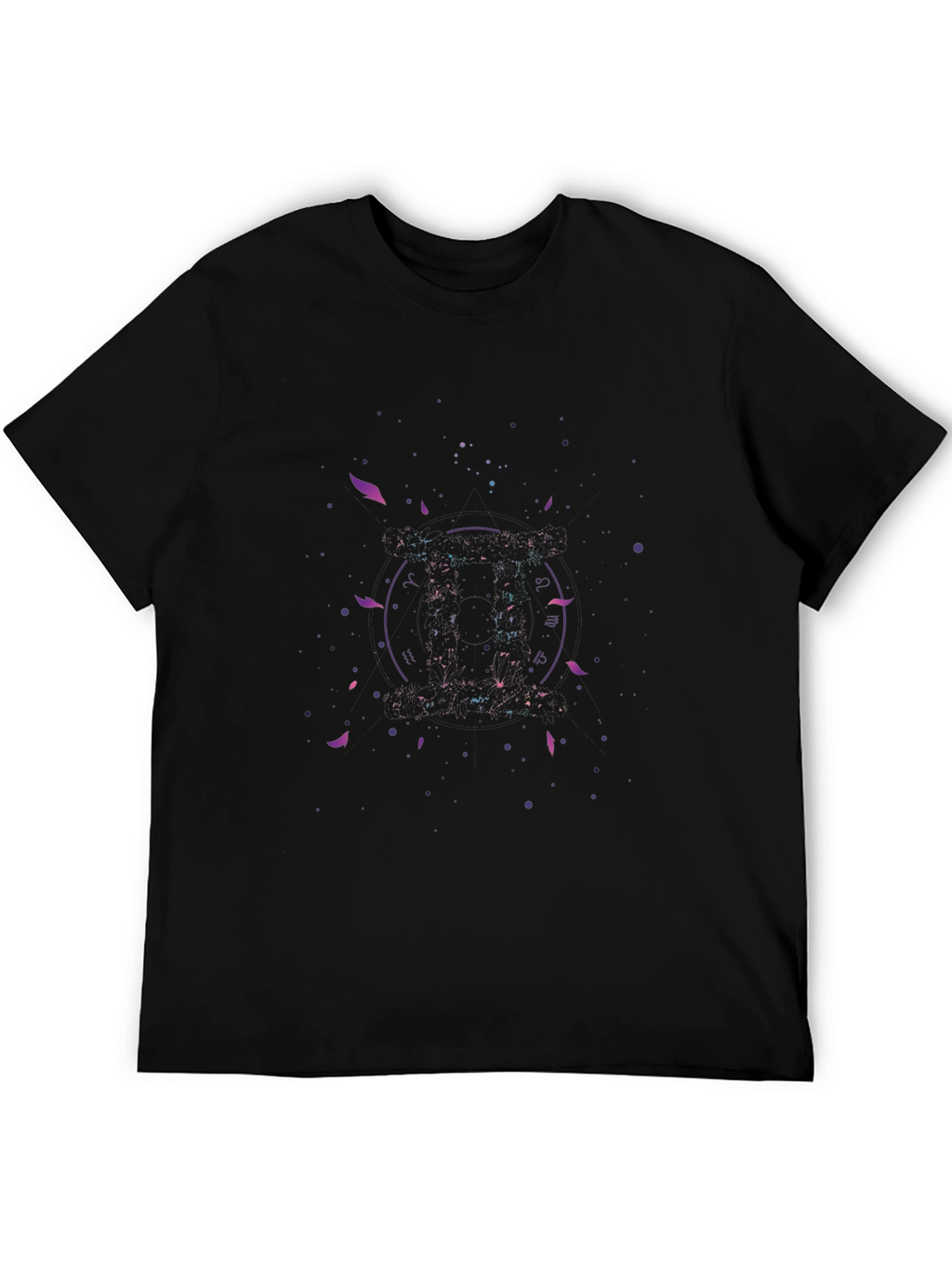 Cosmic Zodiac Black T-Shirt