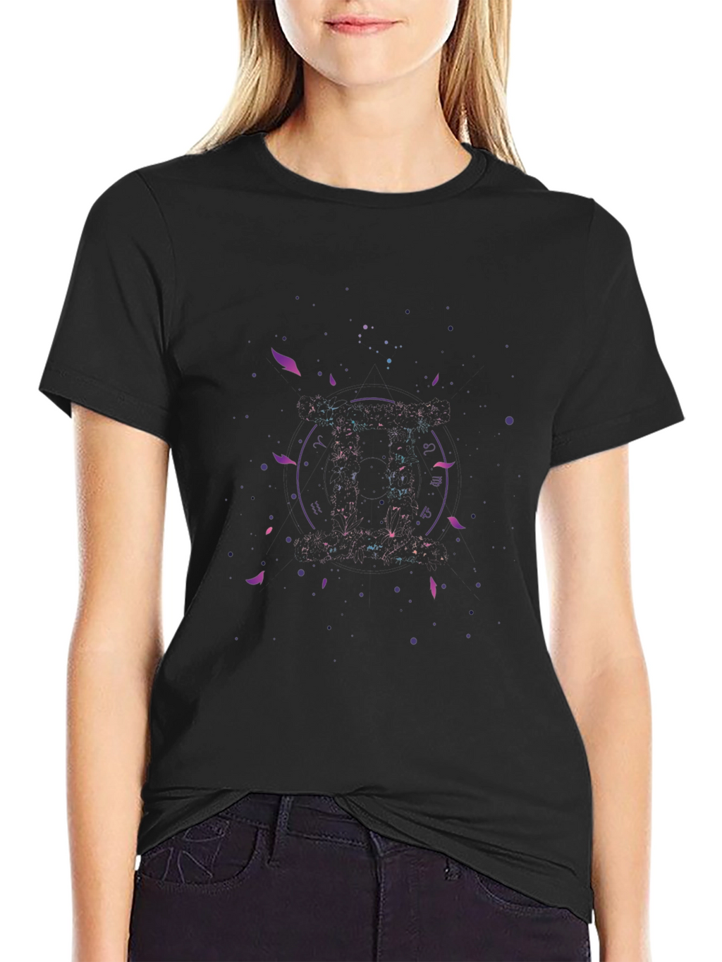 Cosmic Zodiac Black T-Shirt