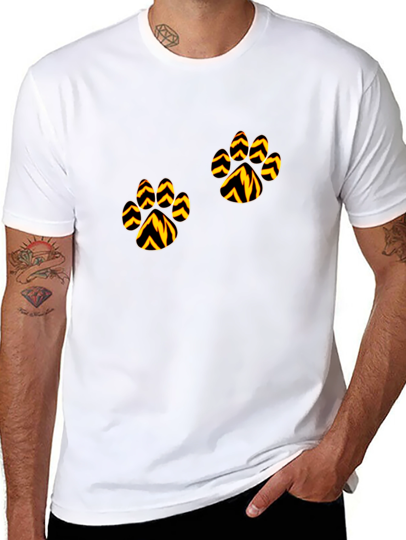 Tiger Paw Print T-Shirt