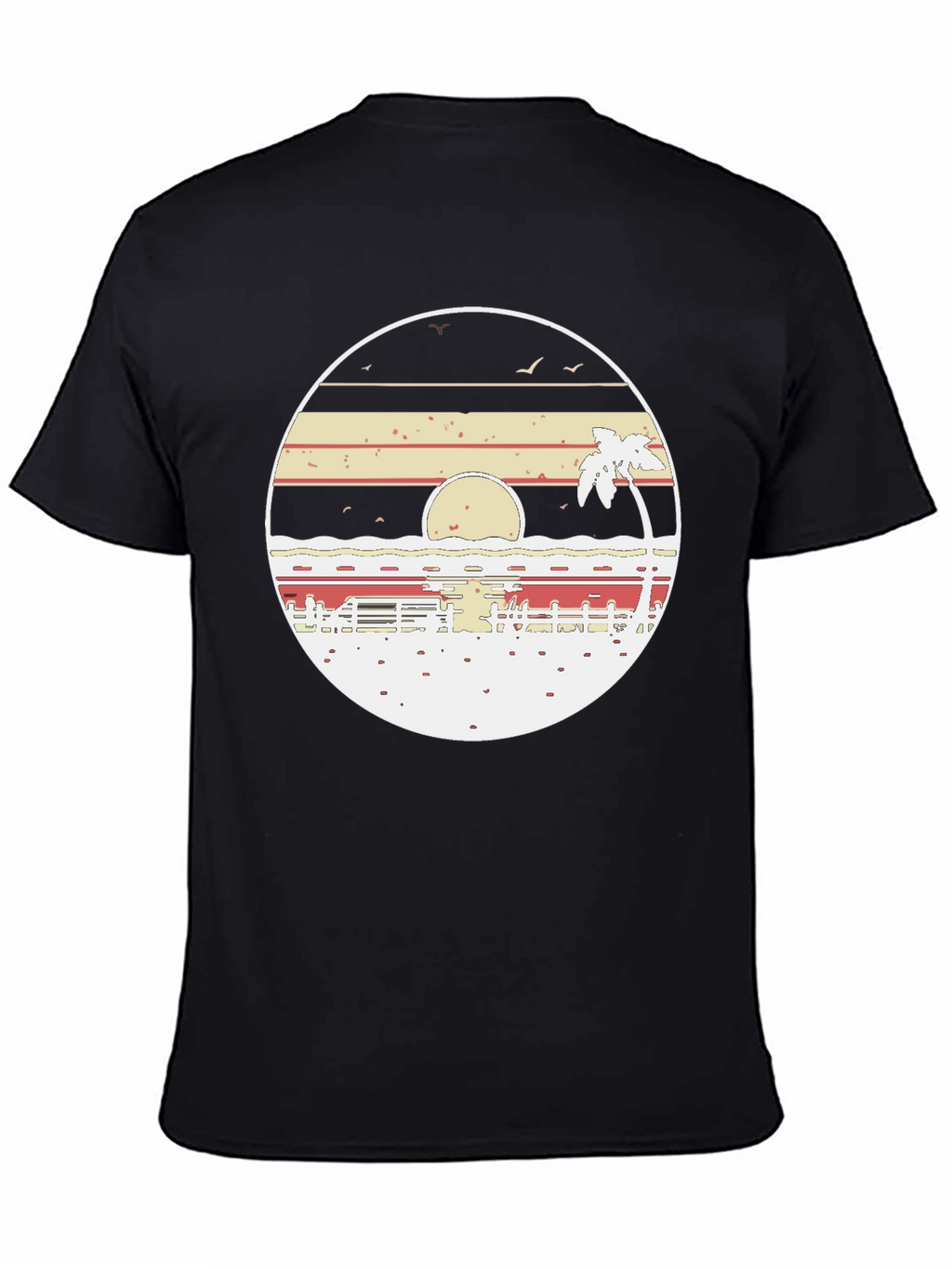 Retro Sunset Beach T-Shirt