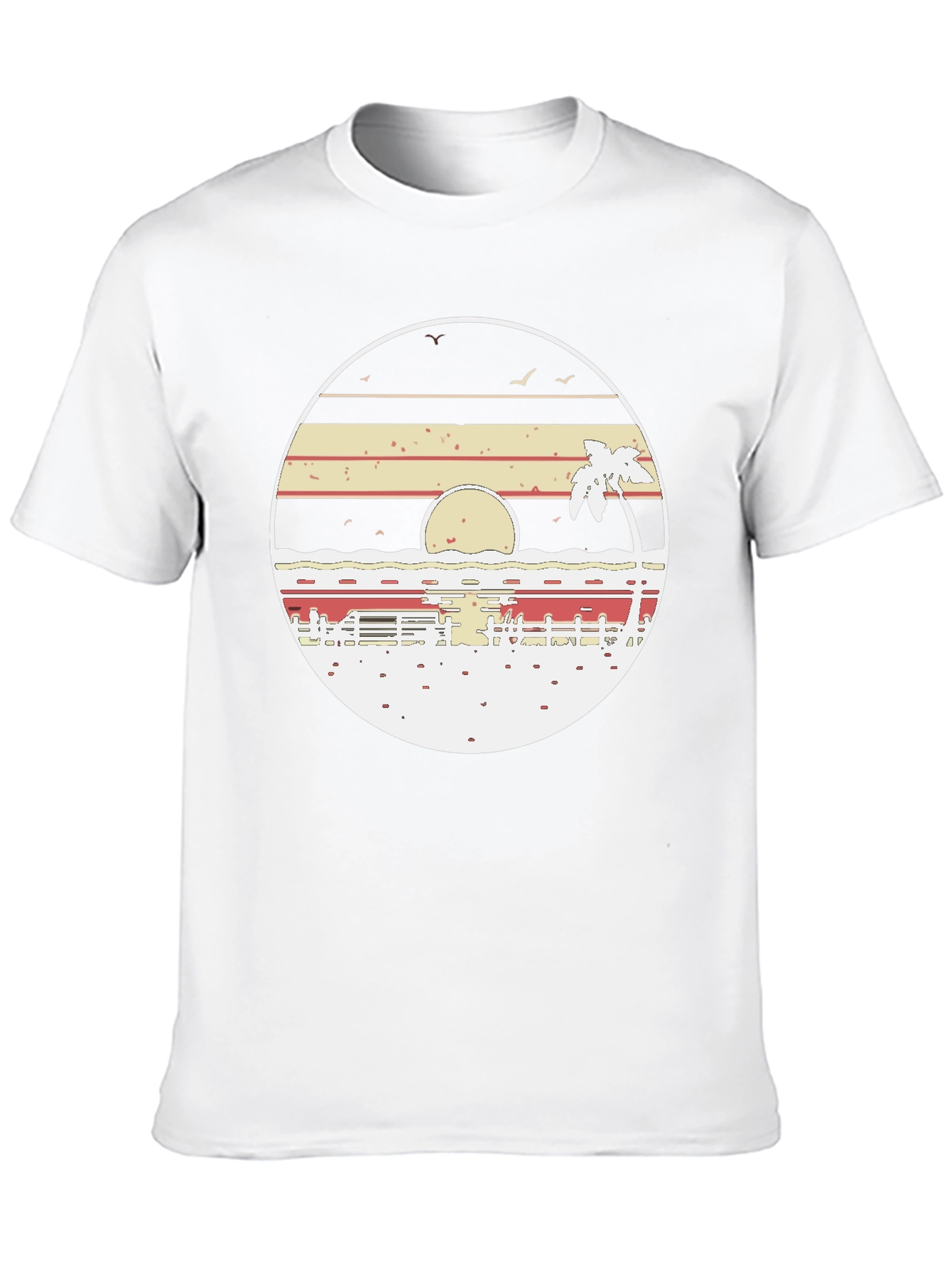 Retro Sunset Beach T-Shirt