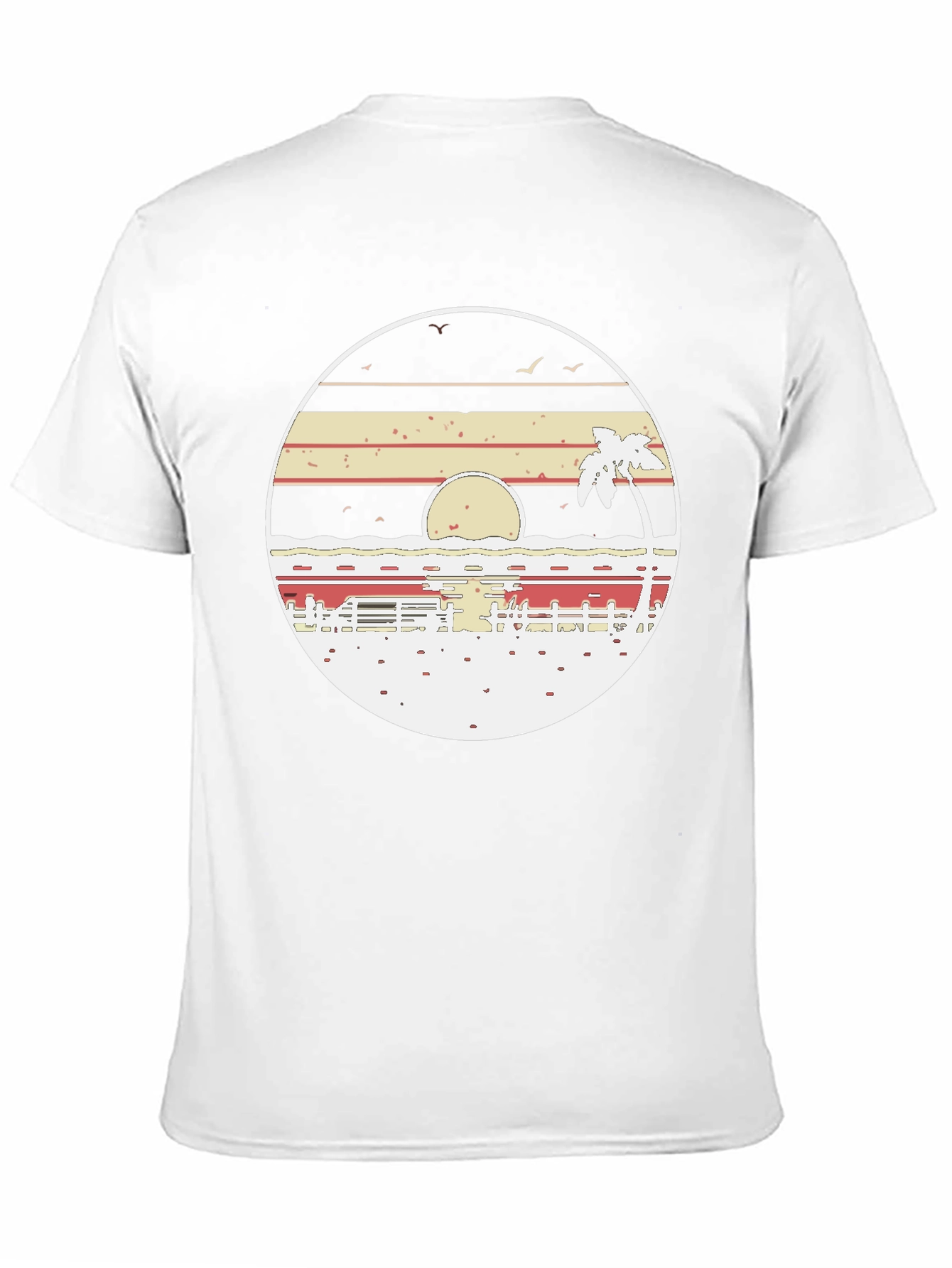 Retro Sunset Beach T-Shirt