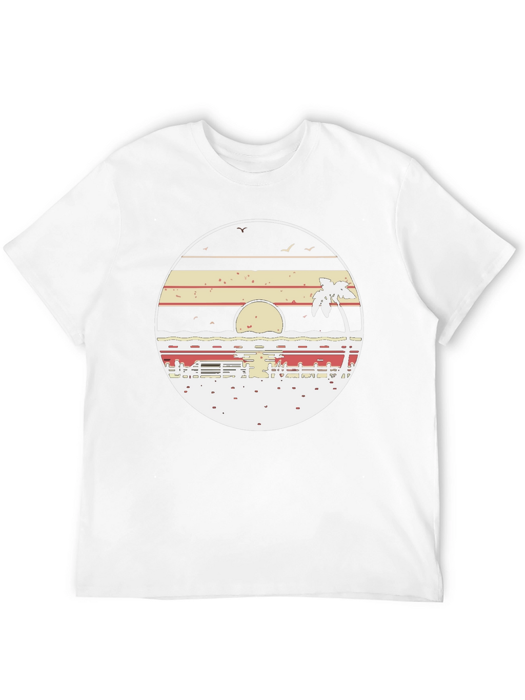 Retro Sunset Beach T-Shirt