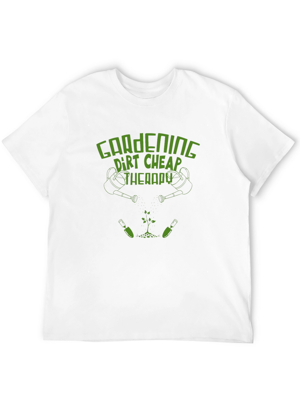Gardening Dirt Cheap Therapy Black T-Shirt