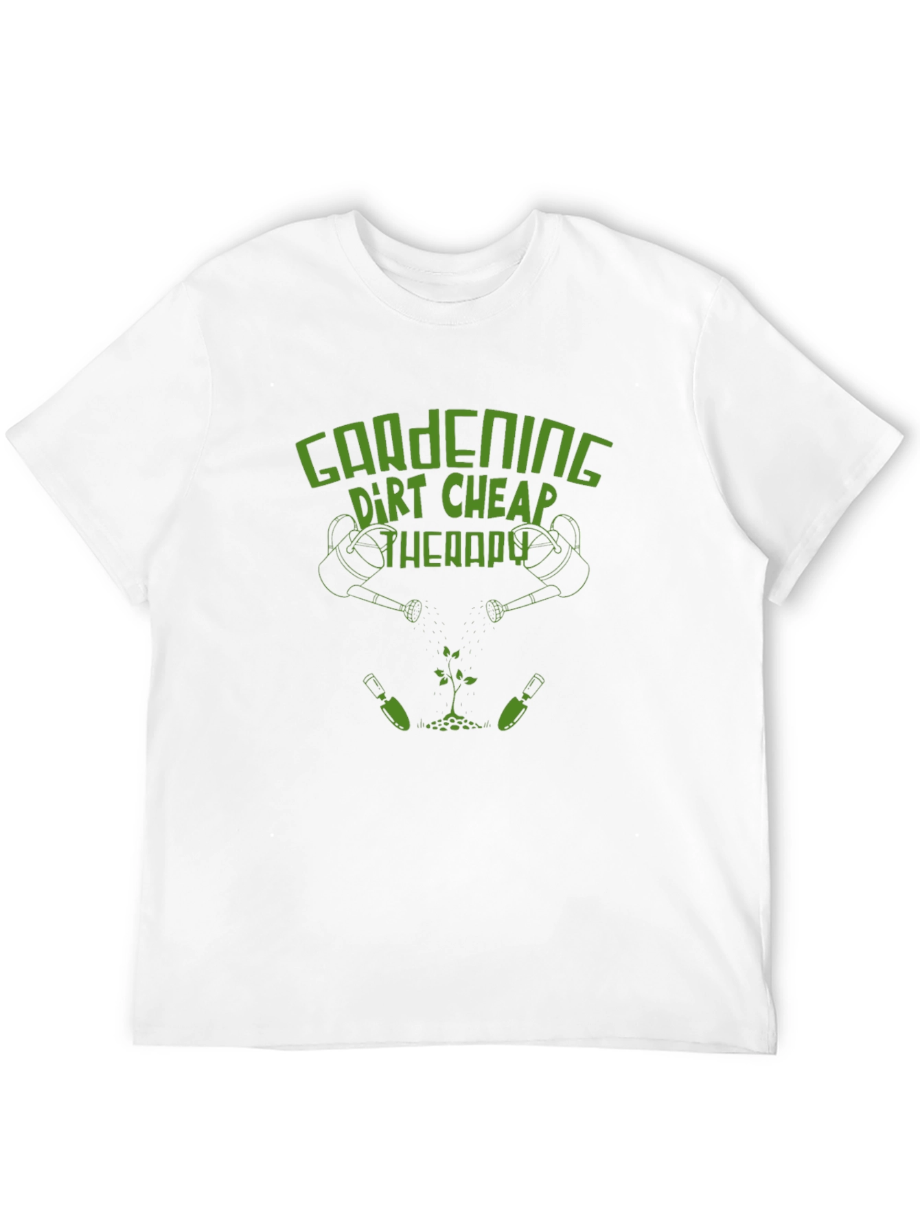 Gardening Dirt Cheap Therapy Black T-Shirt