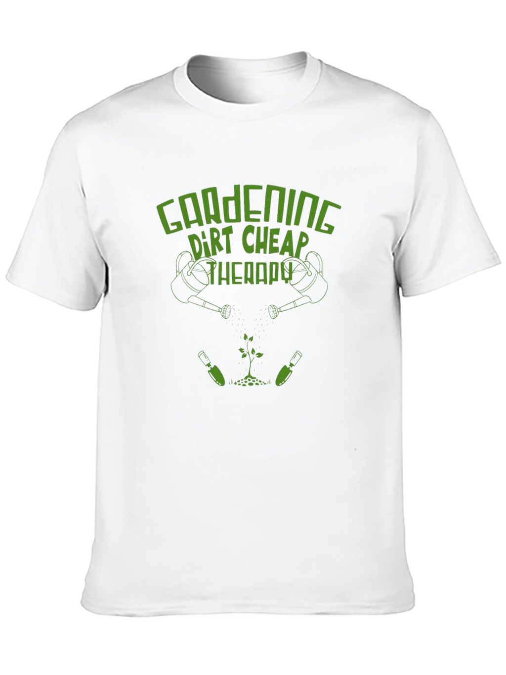 Gardening Dirt Cheap Therapy Black T-Shirt