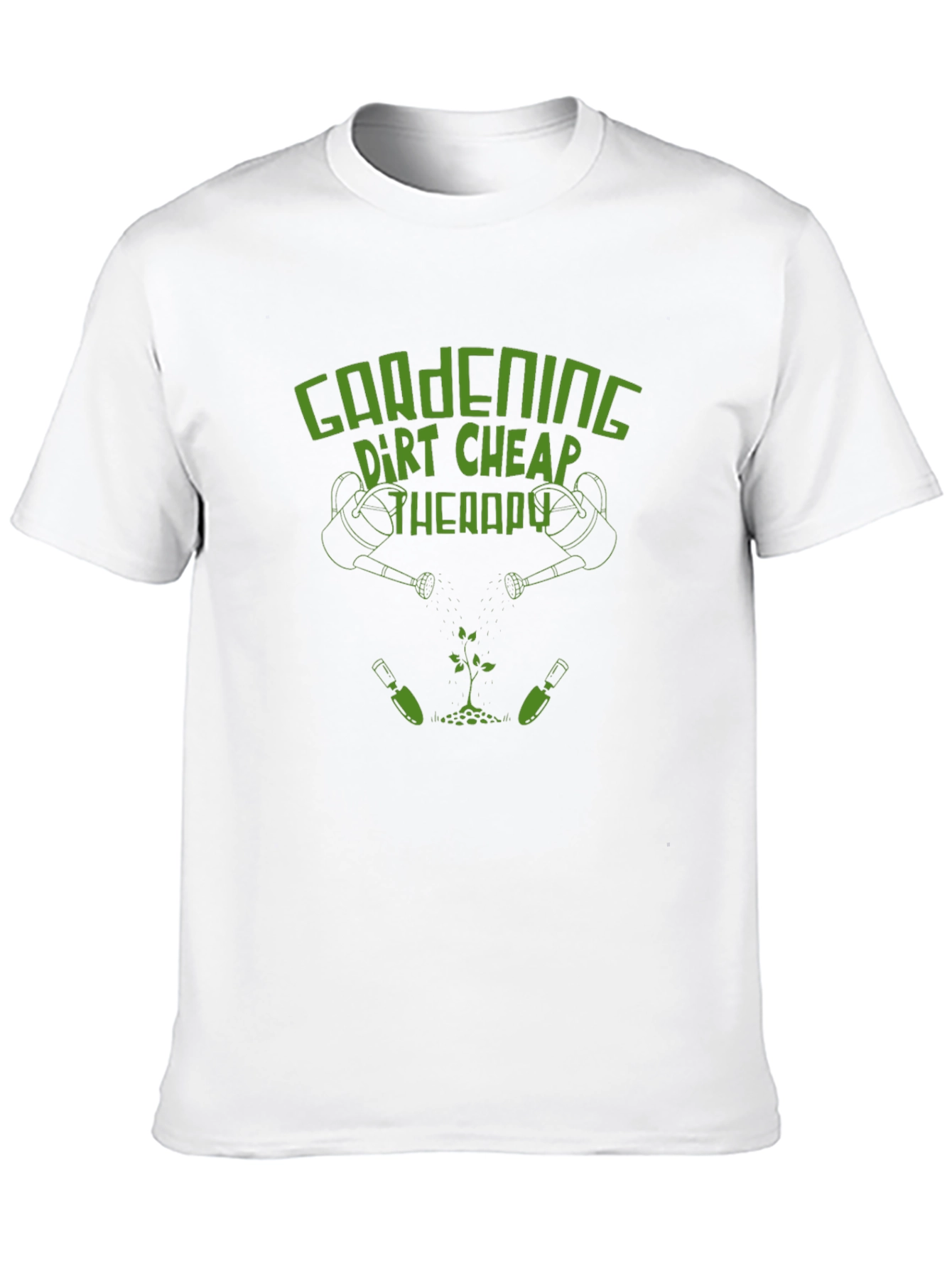 Gardening Dirt Cheap Therapy Black T-Shirt