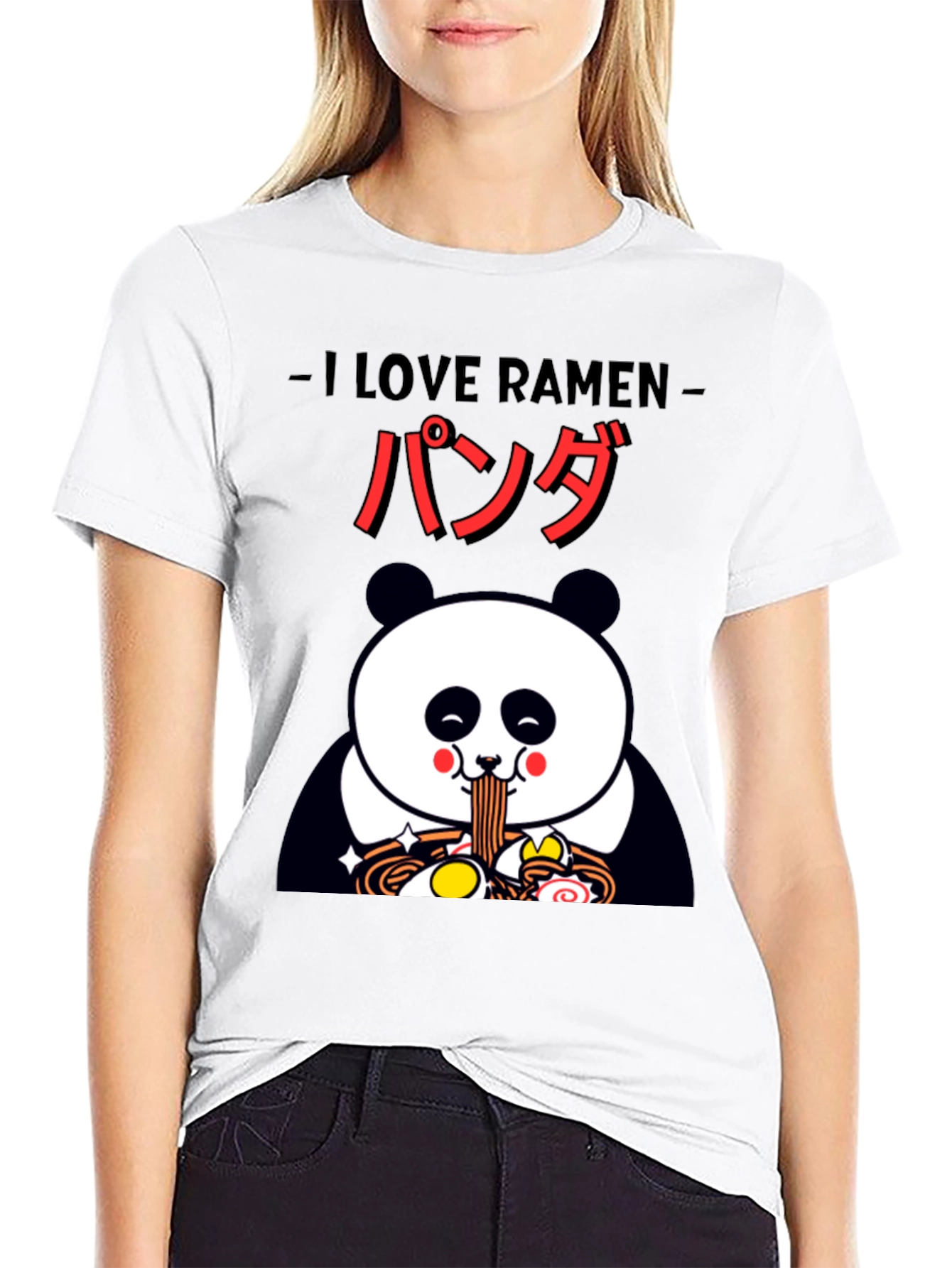 I Love Ramen Panda Graphic Tee