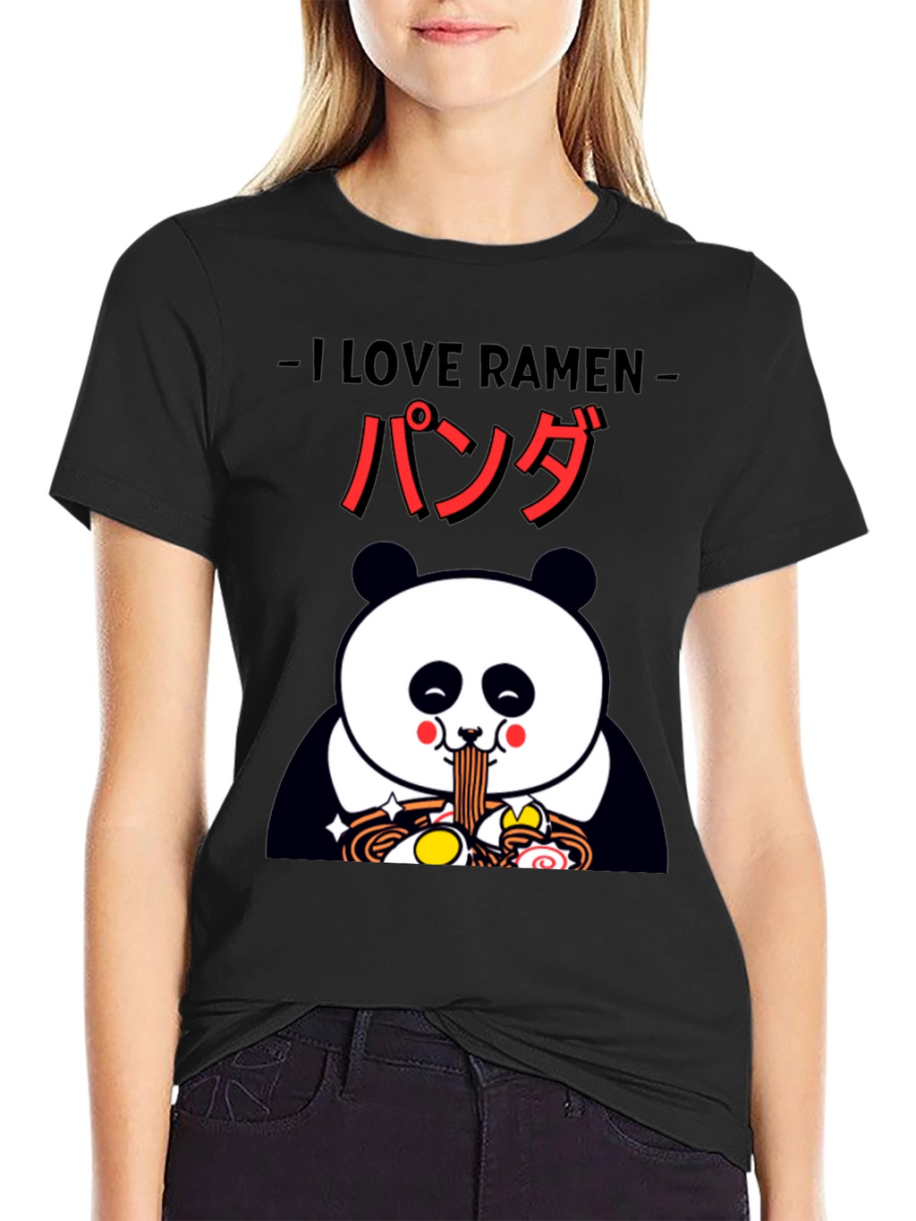 I Love Ramen Panda Graphic Tee