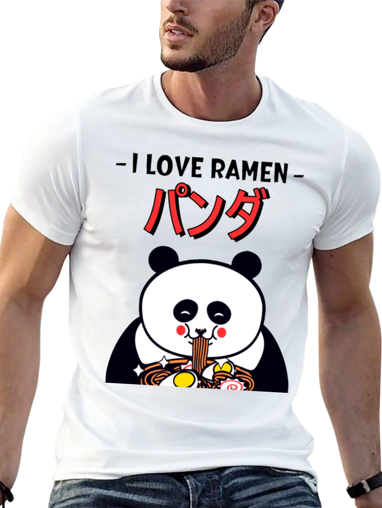 I Love Ramen Panda Graphic Tee
