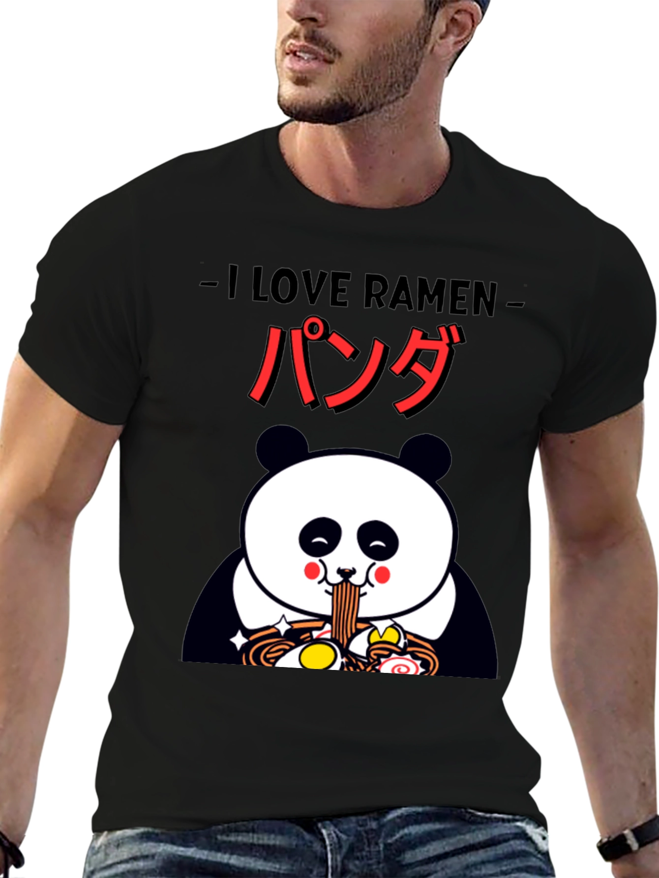 I Love Ramen Panda Graphic Tee