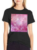 Galaxy Print Black T-Shirt - Stylish & Unique!