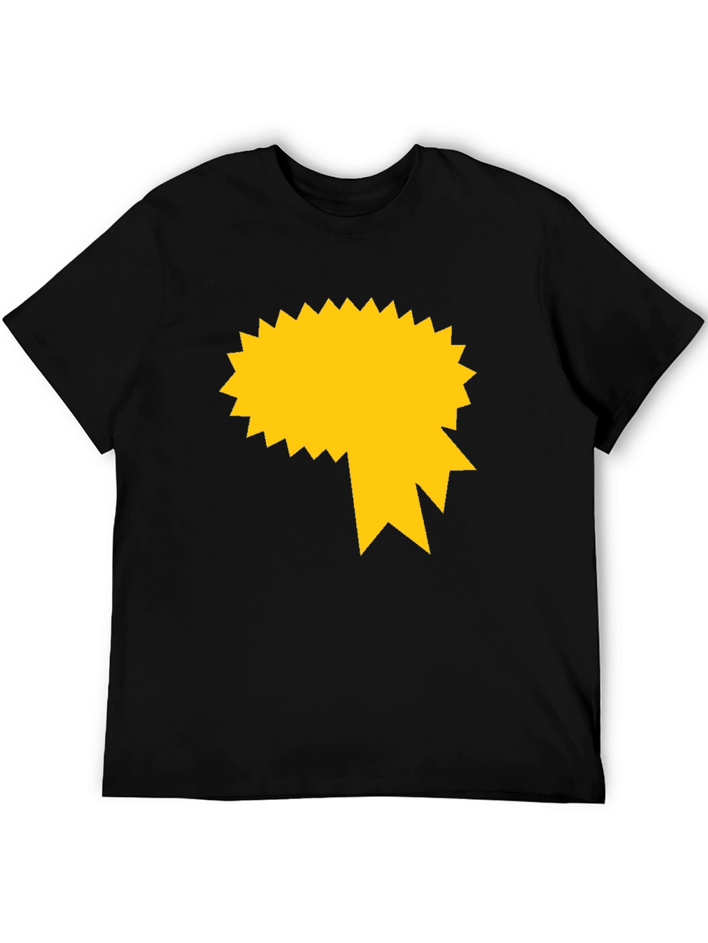 Graphic Tee - Black with Gold Starburst