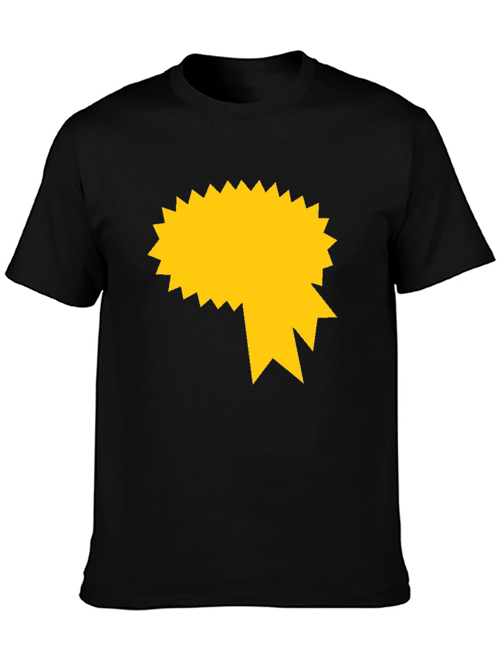 Graphic Tee - Black with Gold Starburst