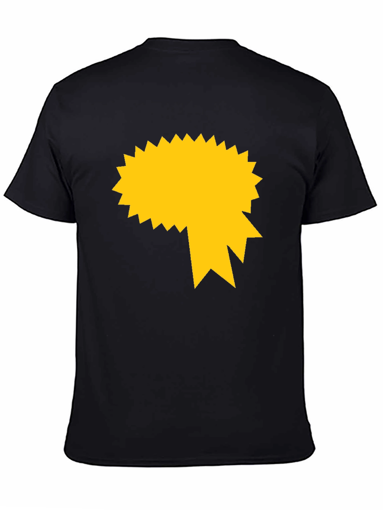 Graphic Tee - Black with Gold Starburst