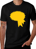 Graphic Tee - Black with Gold Starburst