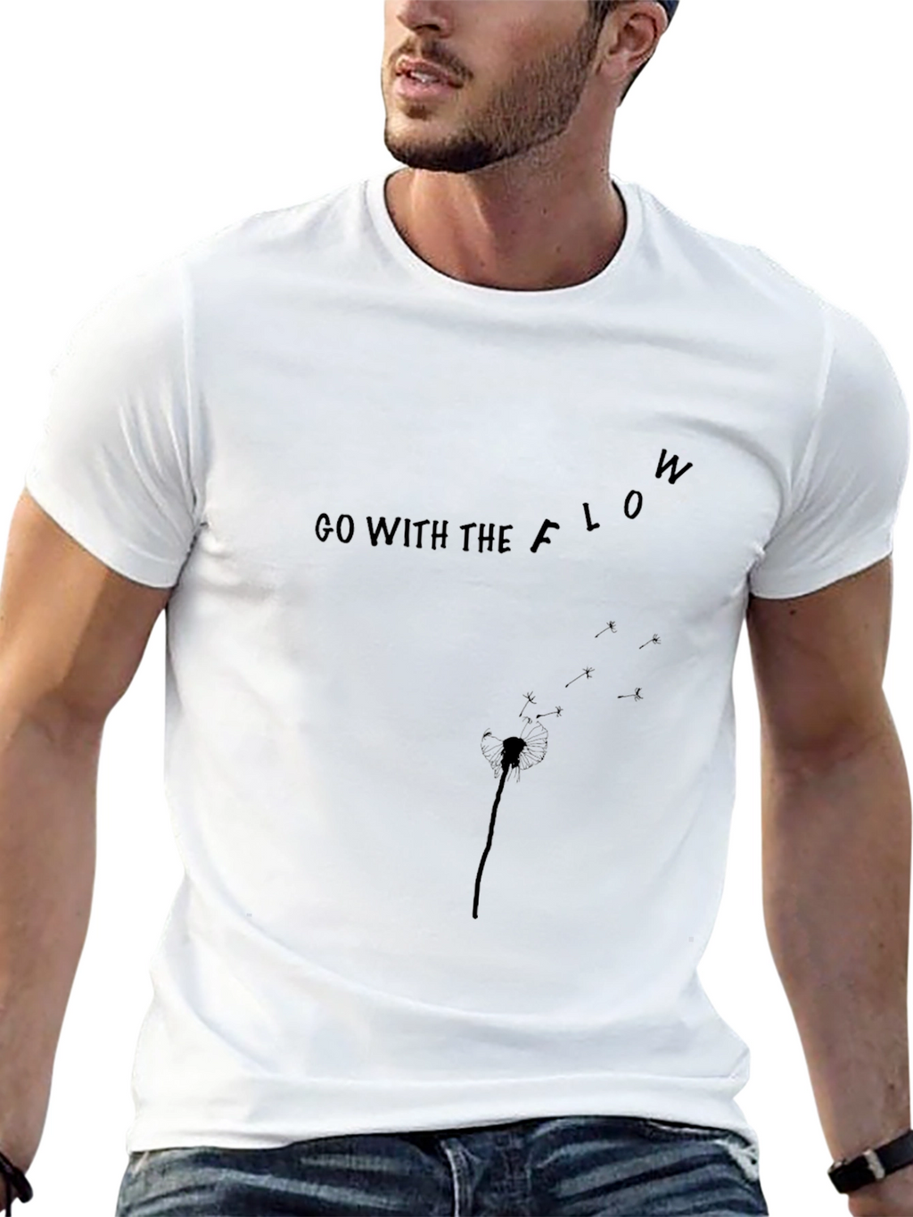 Go With The Flow Graphic T-Shirt
