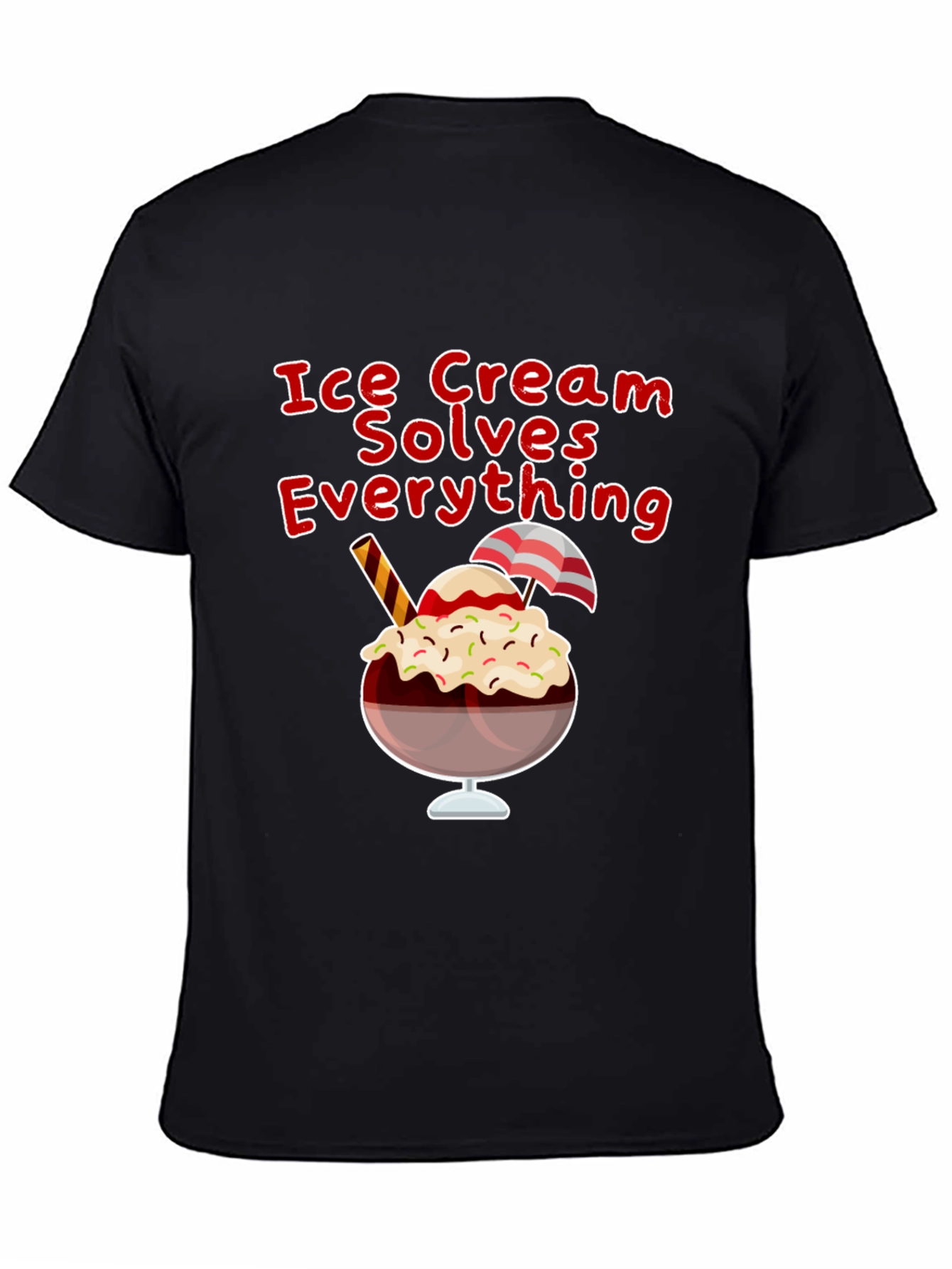 Ice Cream Solves Everything Graphic T-Shirt