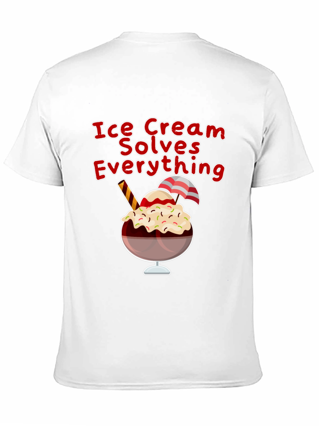 Ice Cream Solves Everything Graphic T-Shirt