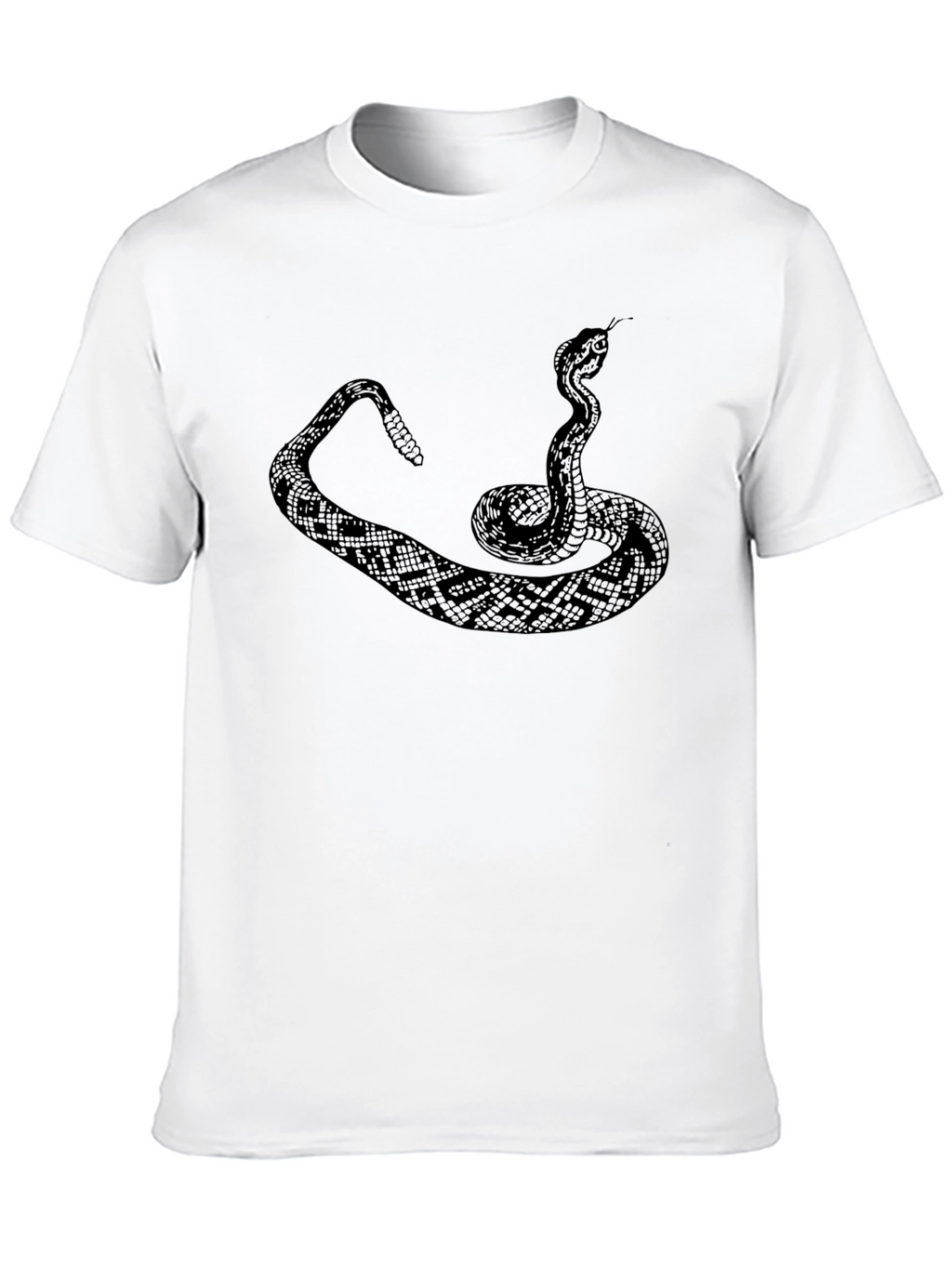 Snake Graphic Tee - Mens Black Crewneck