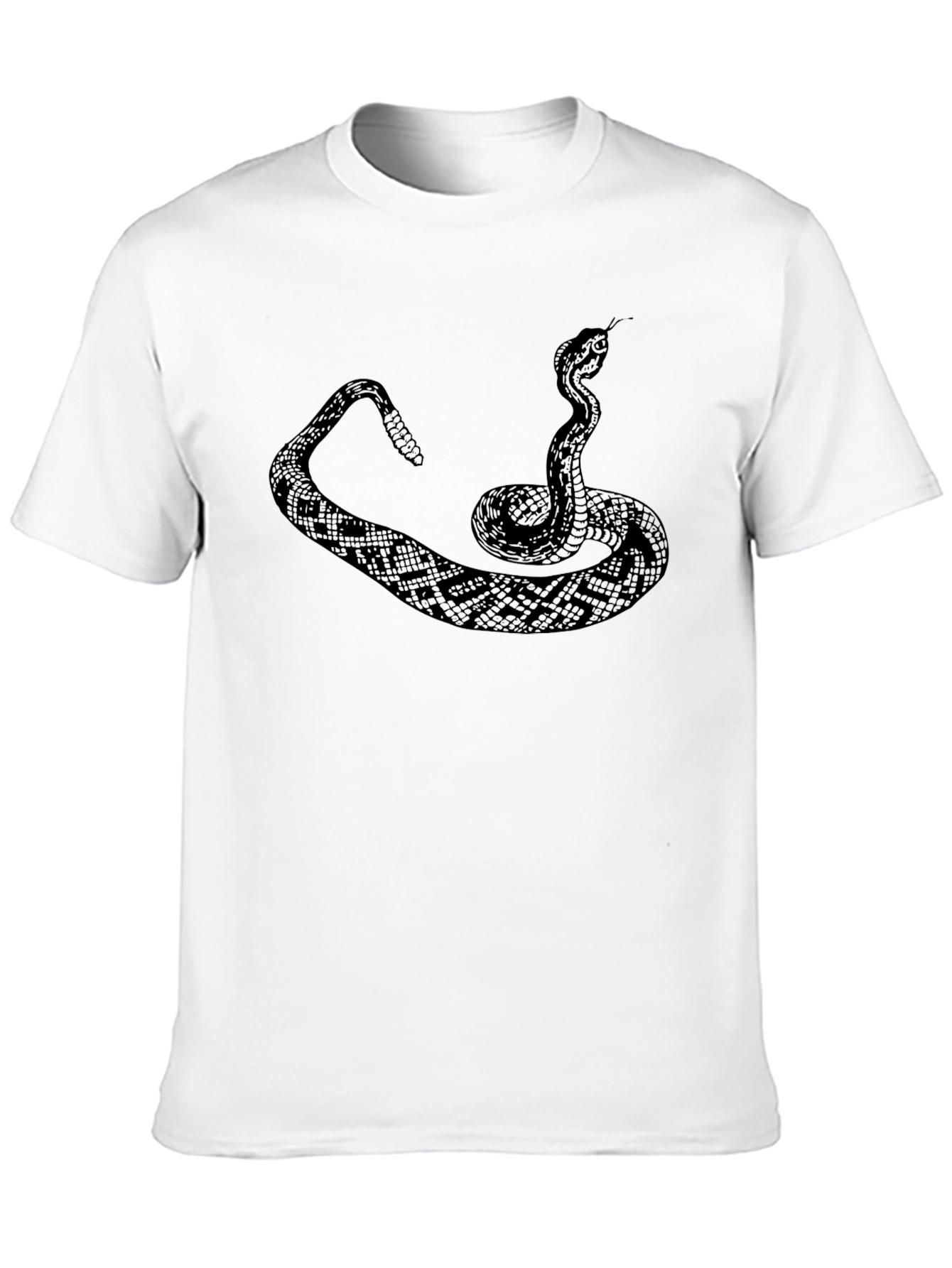 Snake Graphic Tee - Mens Black Crewneck