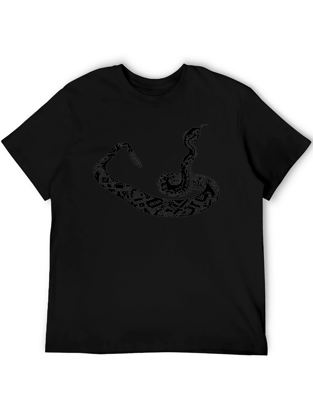 Snake Graphic Tee - Mens Black Crewneck