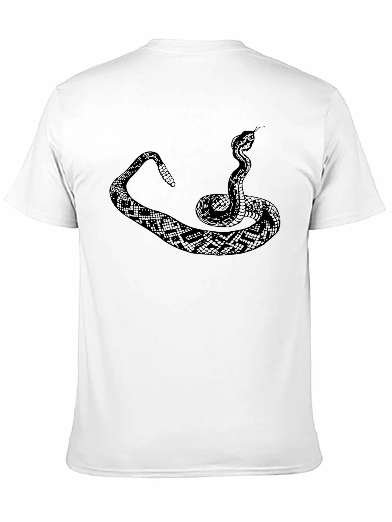 Snake Graphic Tee - Mens Black Crewneck