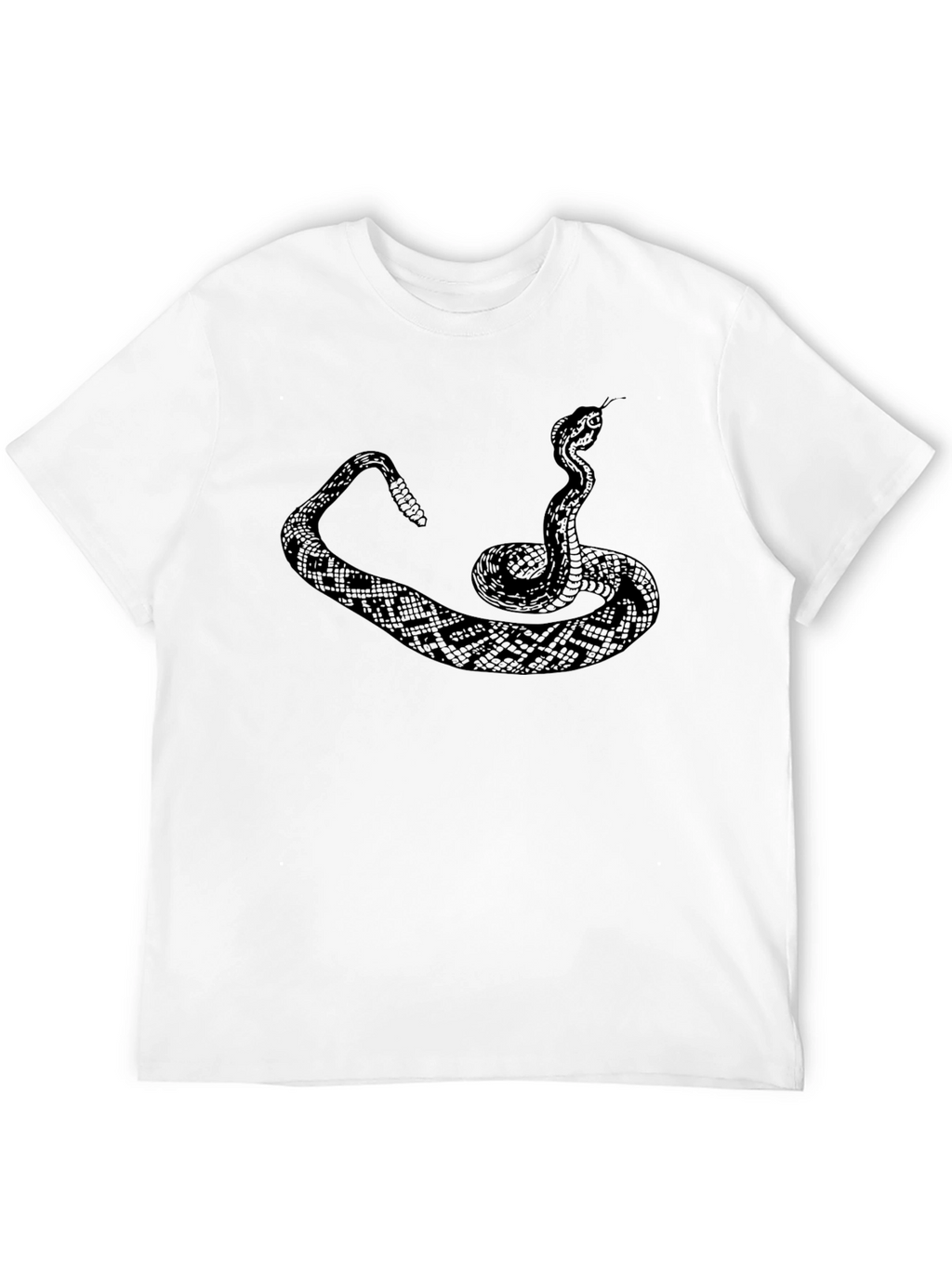 Snake Graphic Tee - Mens Black Crewneck
