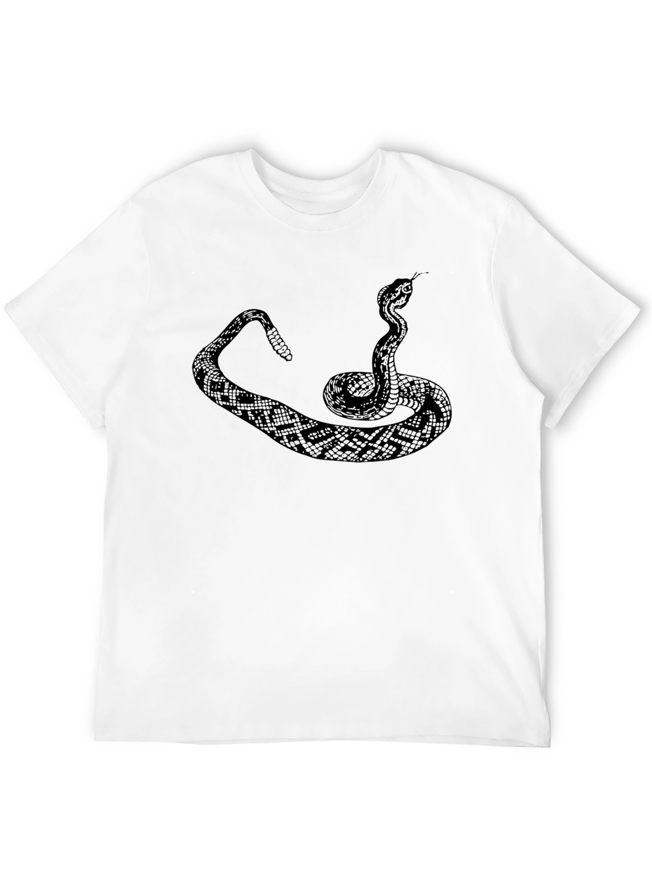 Snake Graphic Tee - Mens Black Crewneck
