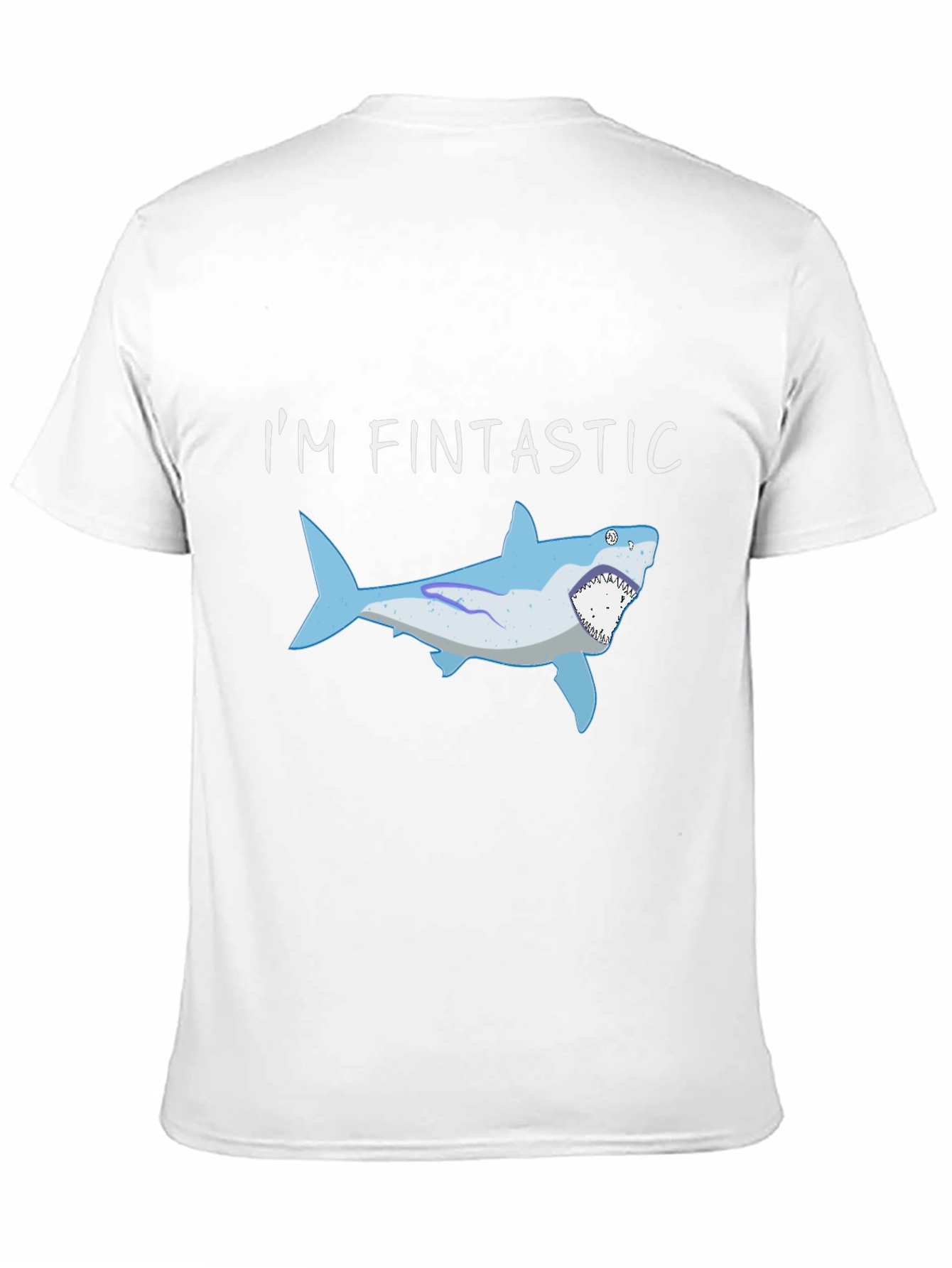 Fintastic Shark Graphic Black T-Shirt