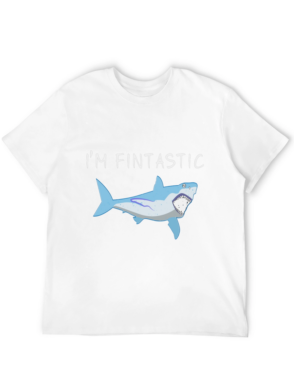 Fintastic Shark Graphic Black T-Shirt
