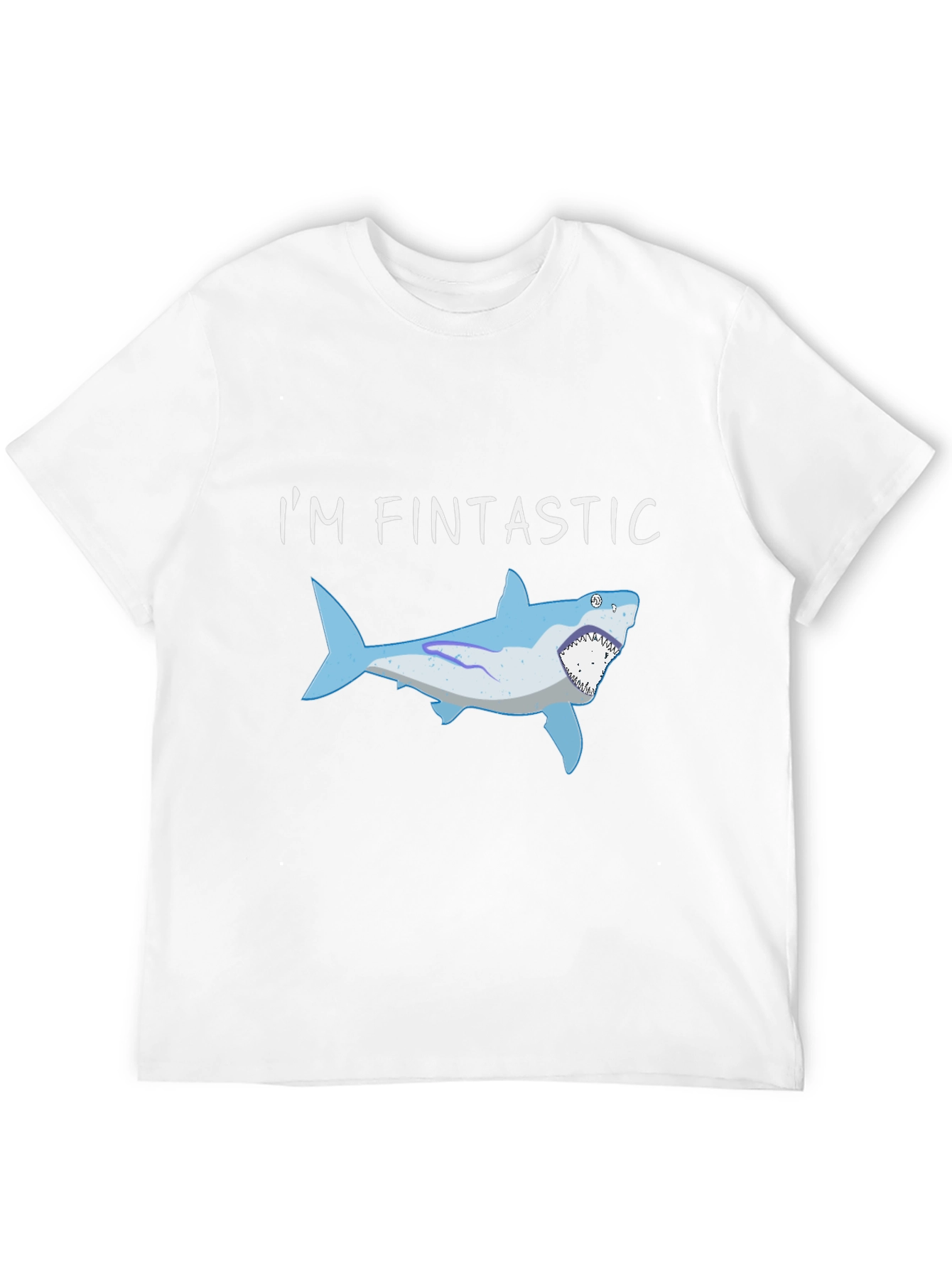 Fintastic Shark Graphic Black T-Shirt