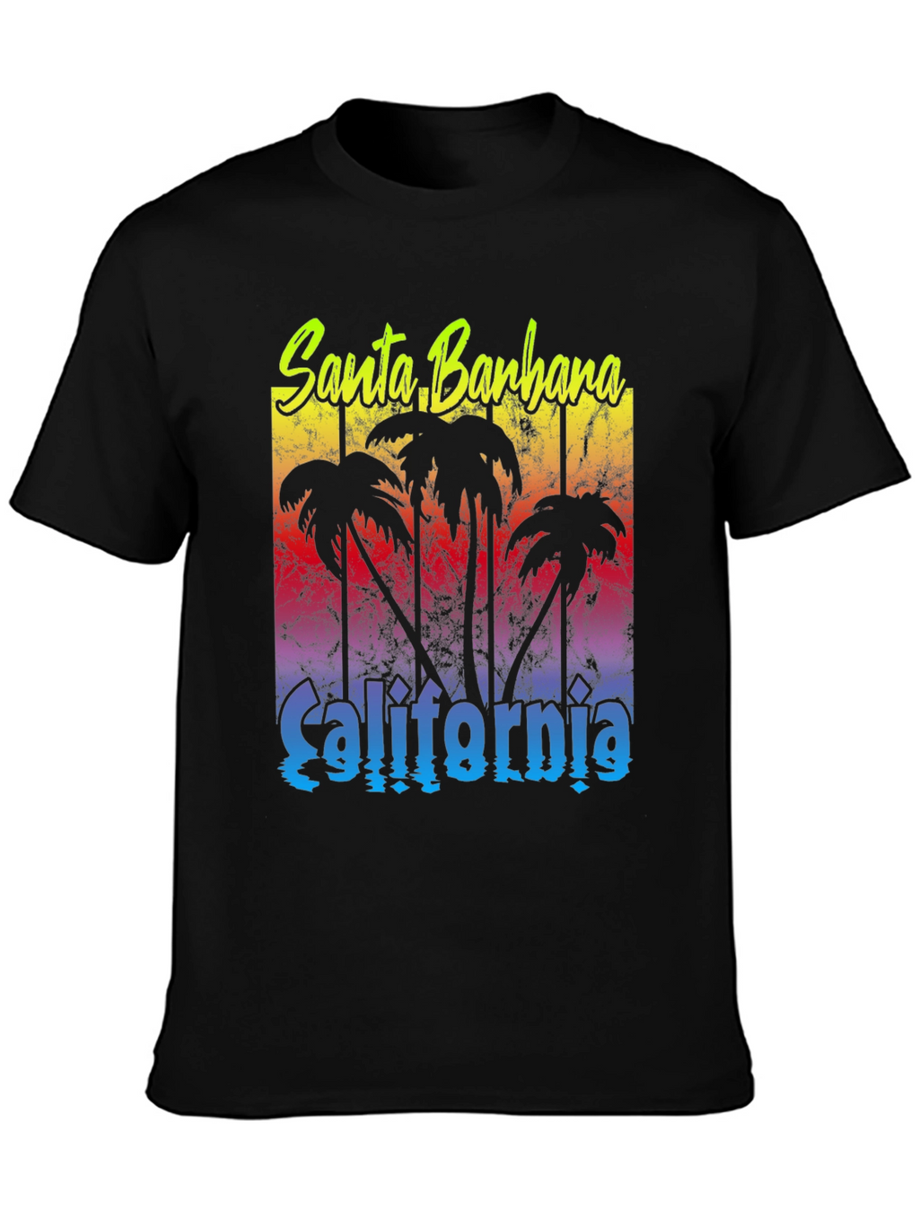 Santa Barbara California Palm Tee