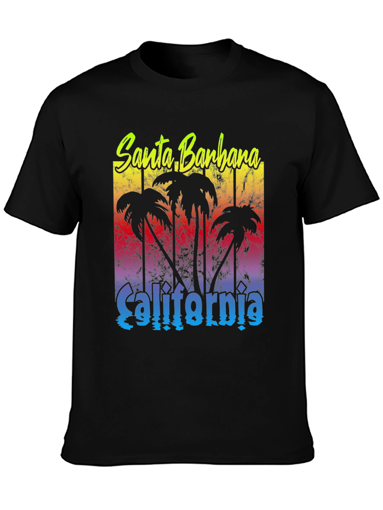 Santa Barbara California Palm Tee