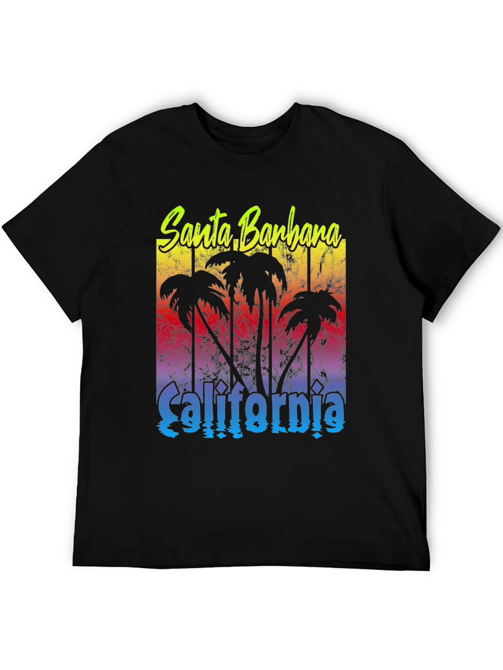 Santa Barbara California Palm Tee