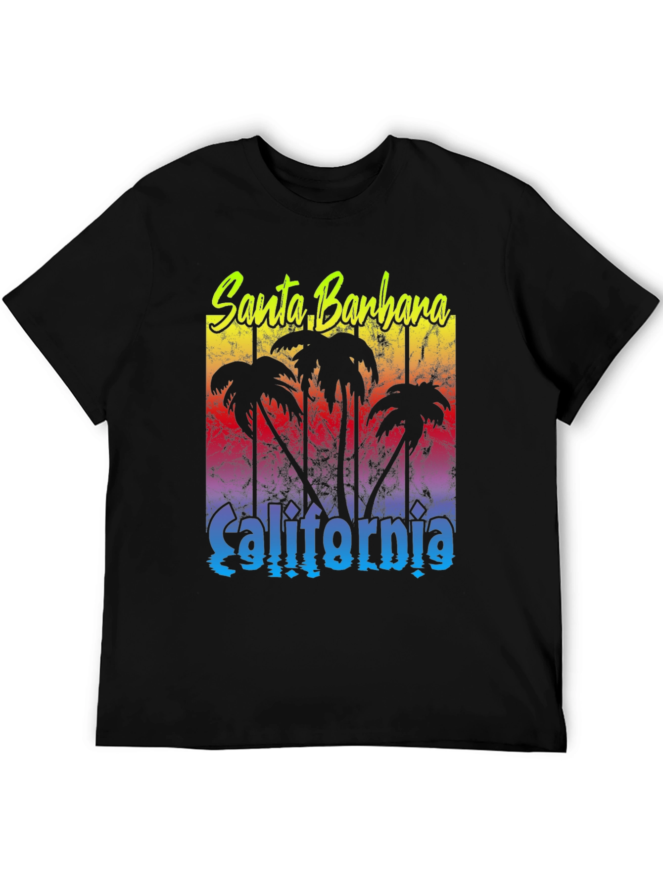Santa Barbara California Palm Tee
